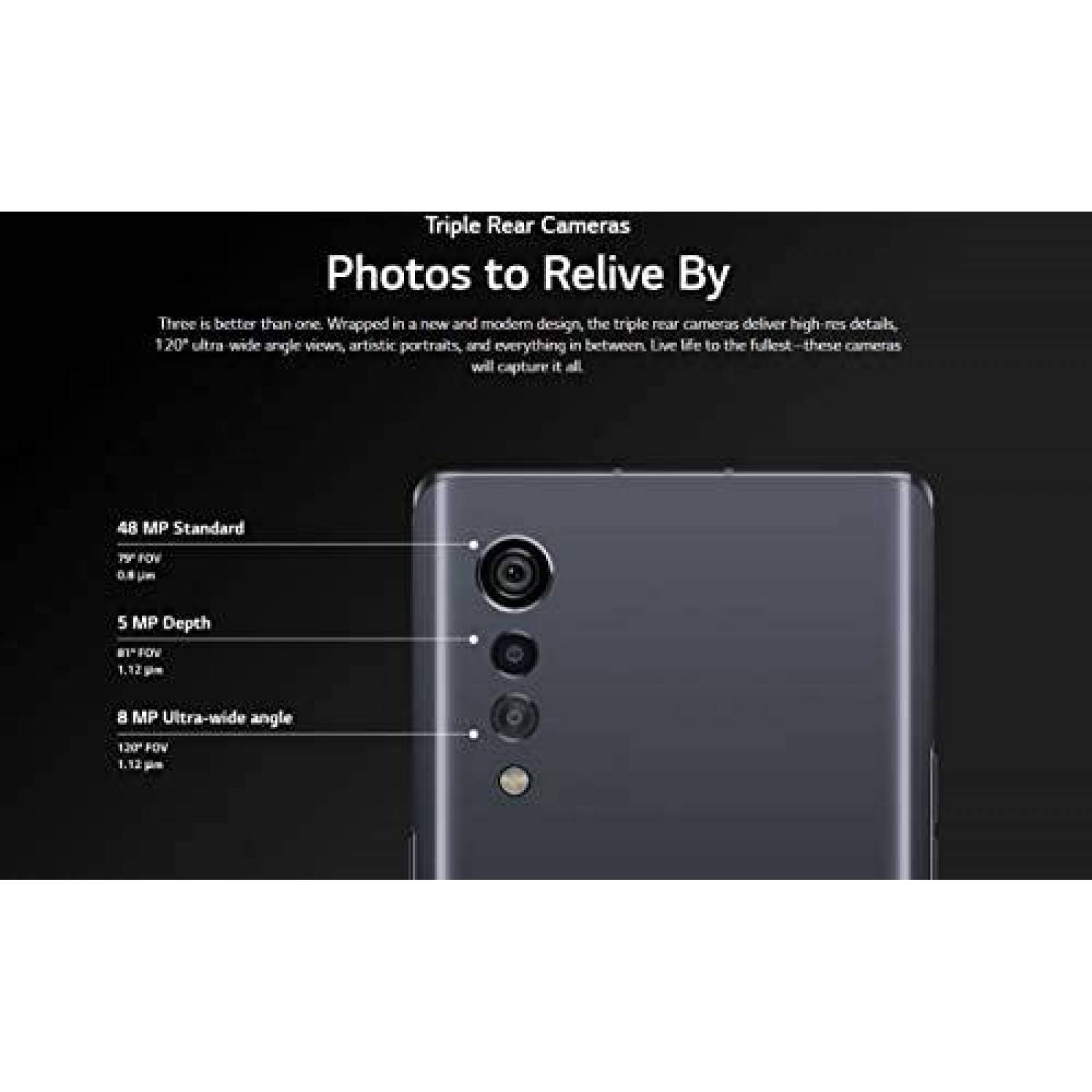 Celular LG Velvet 5G G900UM 128GB 6.8" 4G -Platino