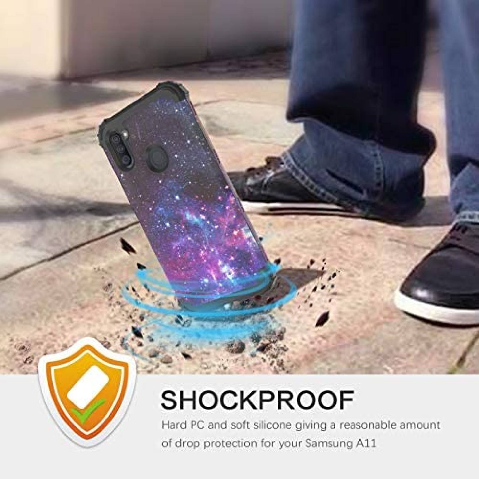 Funda para Samsung A11 BENTOBEN resistente a golpes 3 en 1