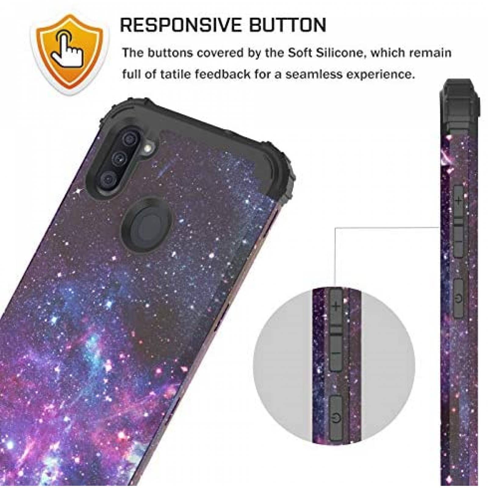 Funda para Samsung A11 BENTOBEN resistente a golpes 3 en 1