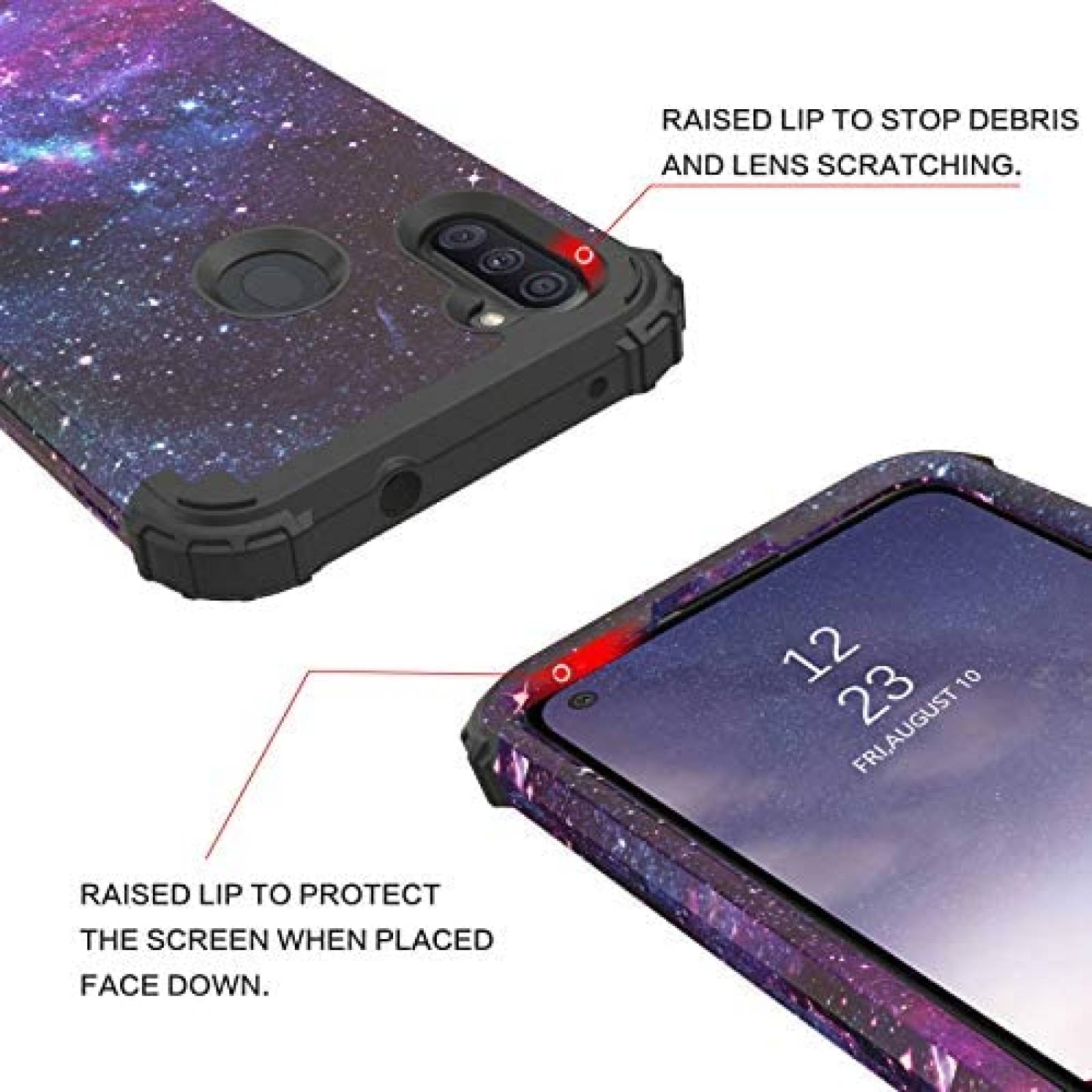 Funda para Samsung A11 BENTOBEN resistente a golpes 3 en 1