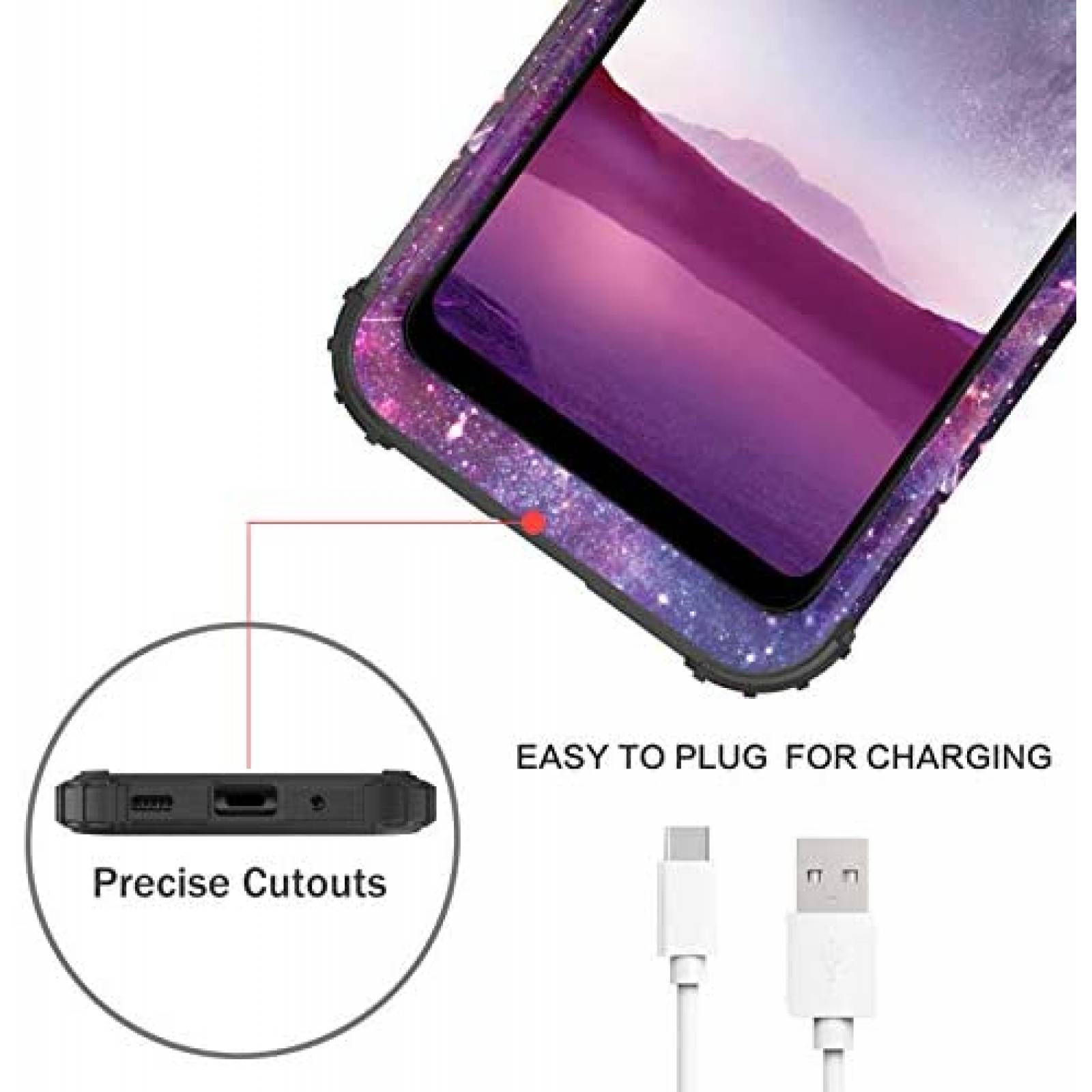 Funda para Samsung A11 BENTOBEN resistente a golpes 3 en 1