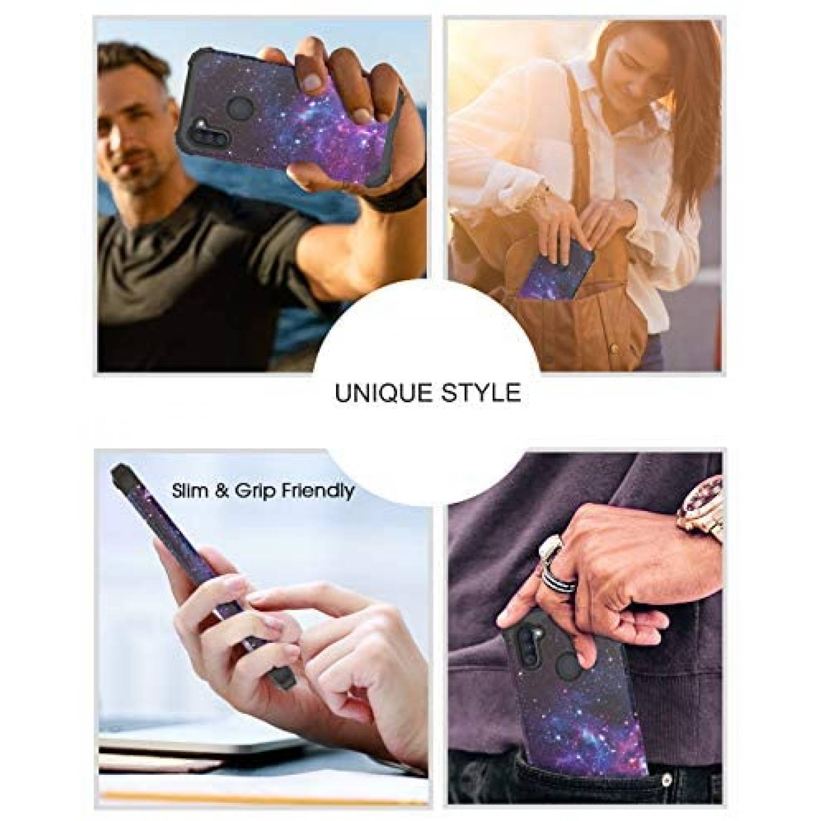 Funda para Samsung A11 BENTOBEN resistente a golpes 3 en 1