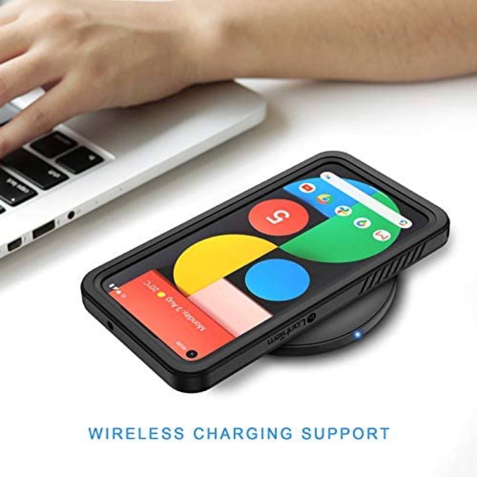 Funda Rigida Lanhiem para Google Pixel 5 IP68 -Negro