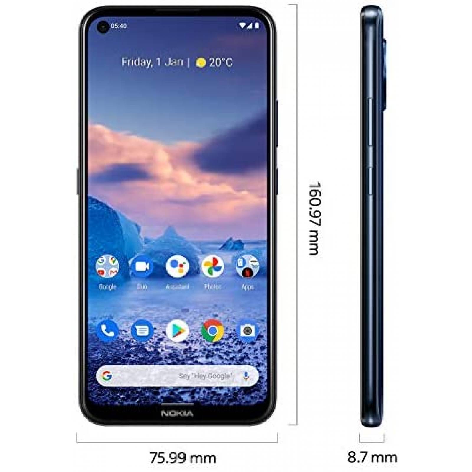 Smartphone Nokia 5.4 6.38" 4GB 128GB 48MP dual sim -Negro
