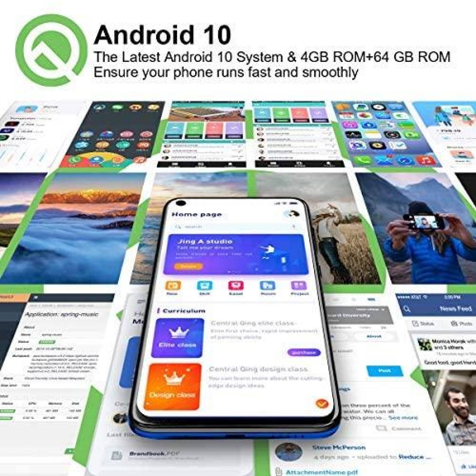 Celular OUKITEL C12 6.4" 4GB 64GB desbloqueado -Negro