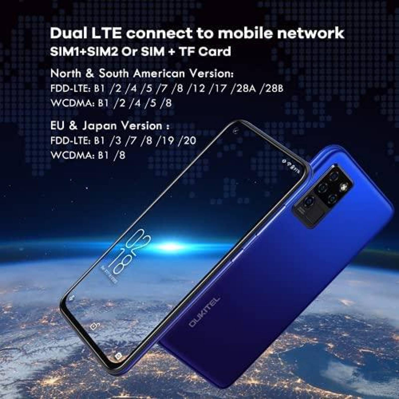 Celular OUKITEL C12 6.4" 4GB 64GB desbloqueado -Negro