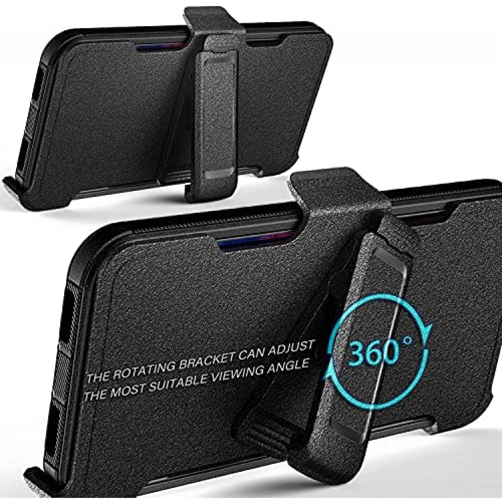 Funda NZND Compatible Con T-Mobile REVVL 4+Protector -Negro