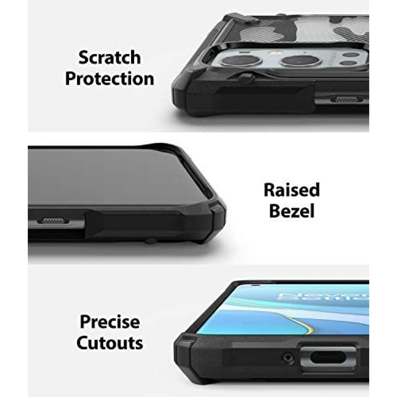 Funda Ringke Fusion-X para OnePlus 9 Pro 5G resistente
