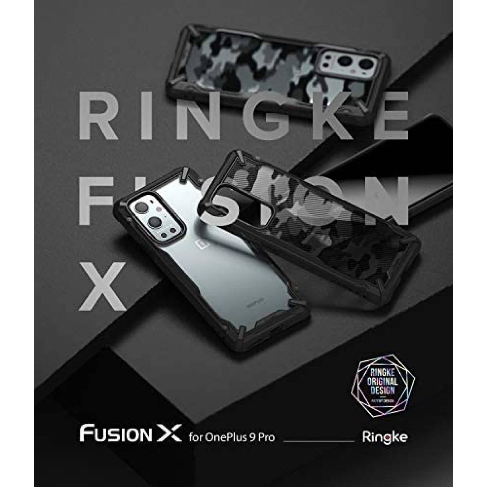 Funda Ringke Fusion-X para OnePlus 9 Pro 5G resistente