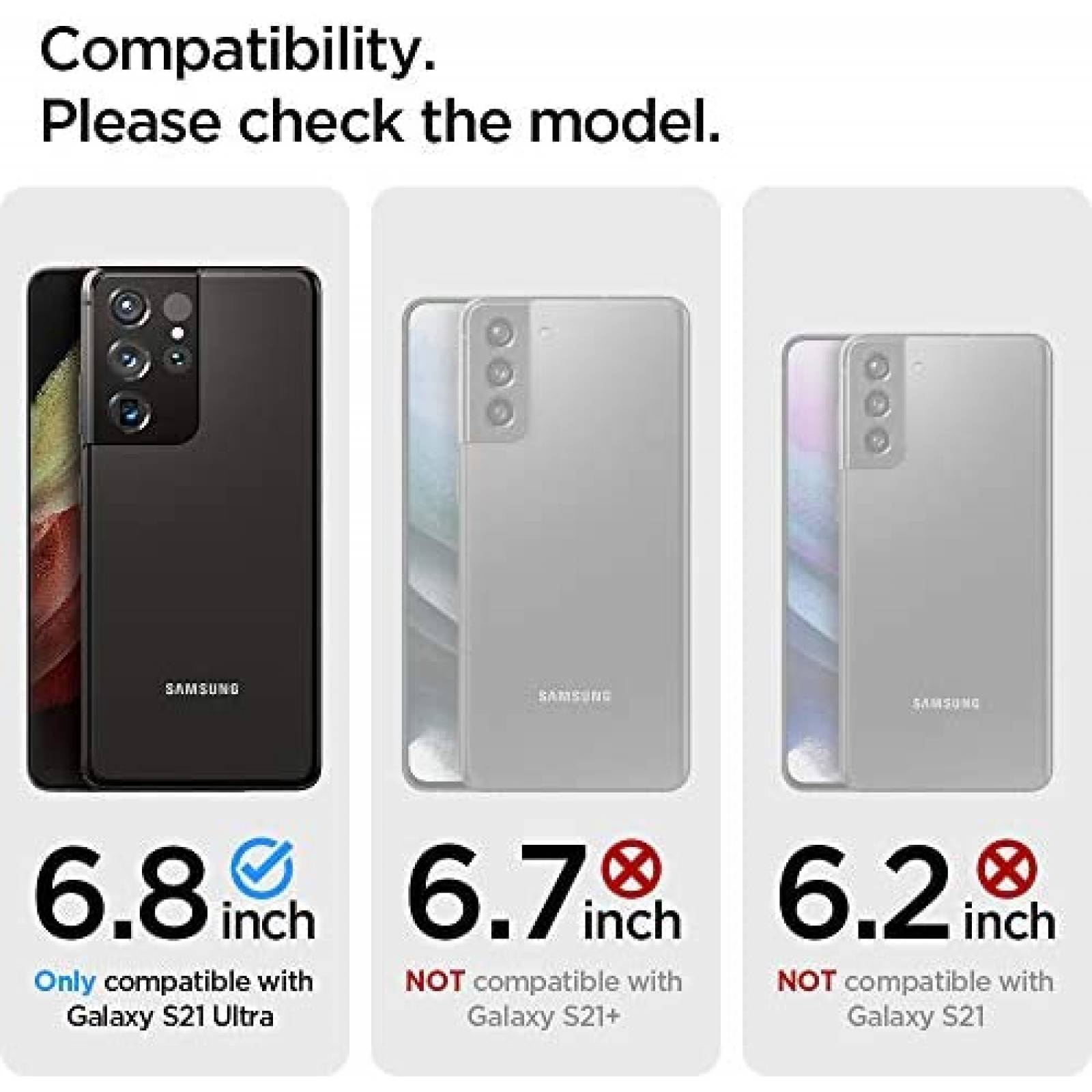 Funda Rigida Spigen para Galaxy S21 Ultra de 6.8'' -Rigida