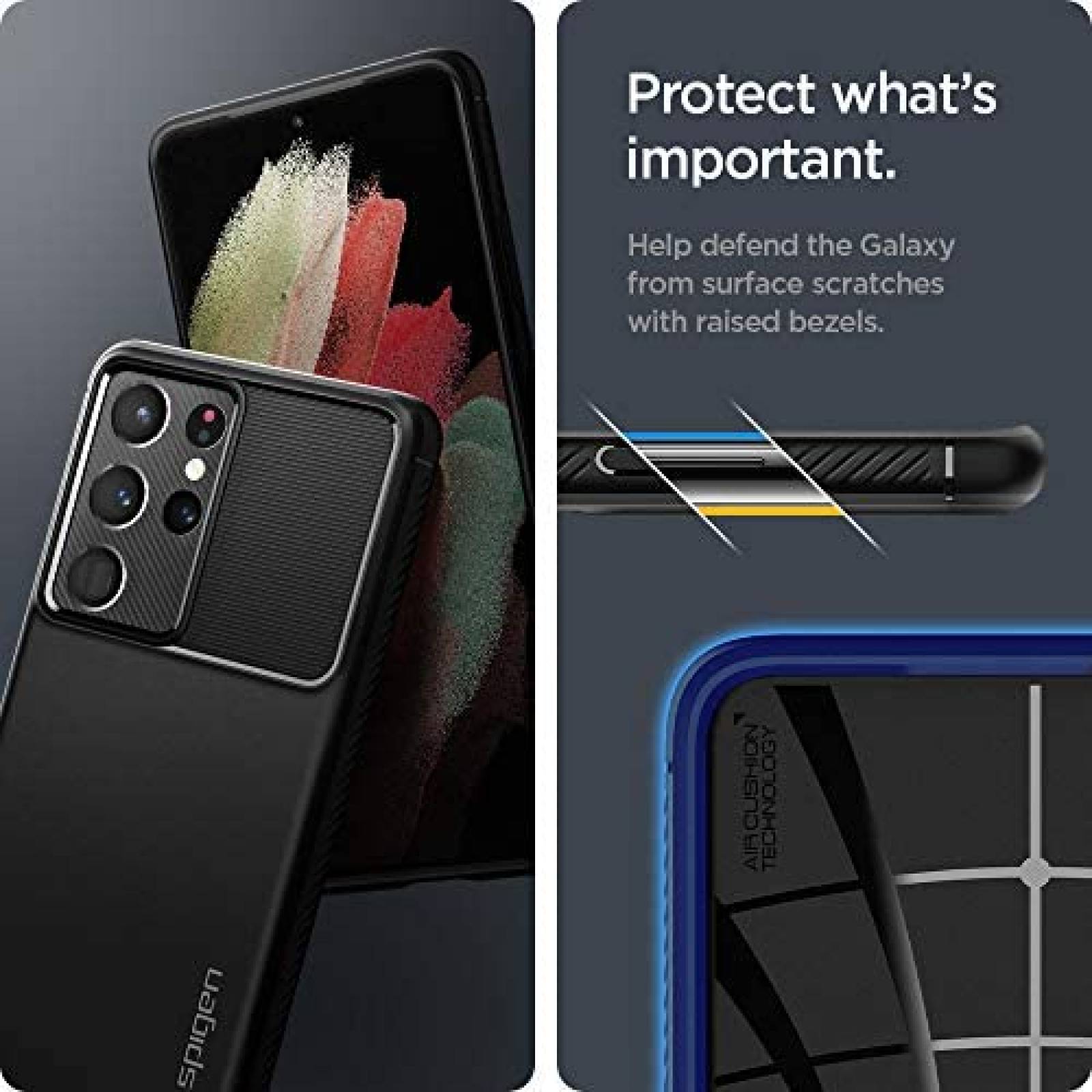 Funda Rigida Spigen para Galaxy S21 Ultra de 6.8'' -Rigida