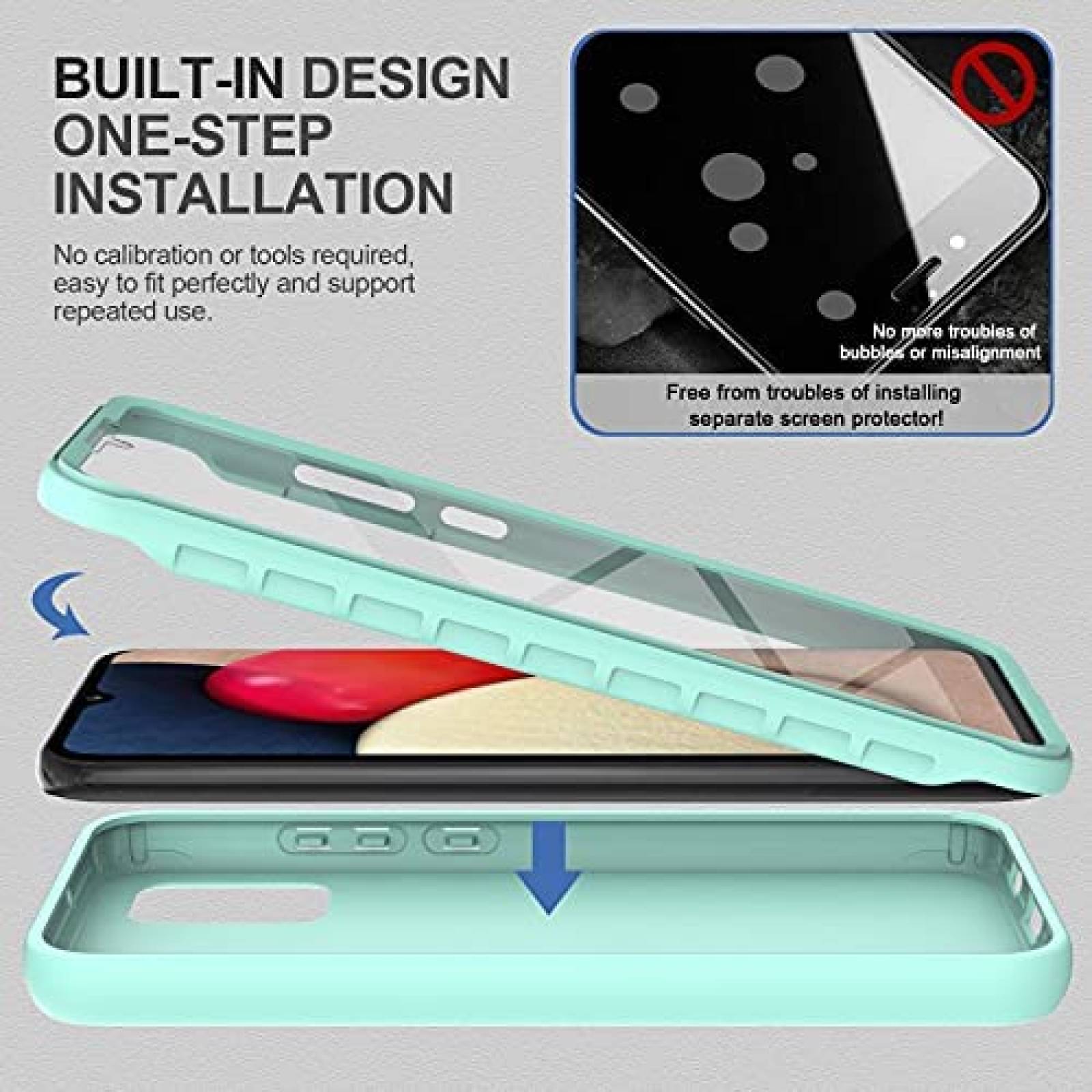 Funda para Celular Marca Generica Galaxy A02s 6.5" -Menta