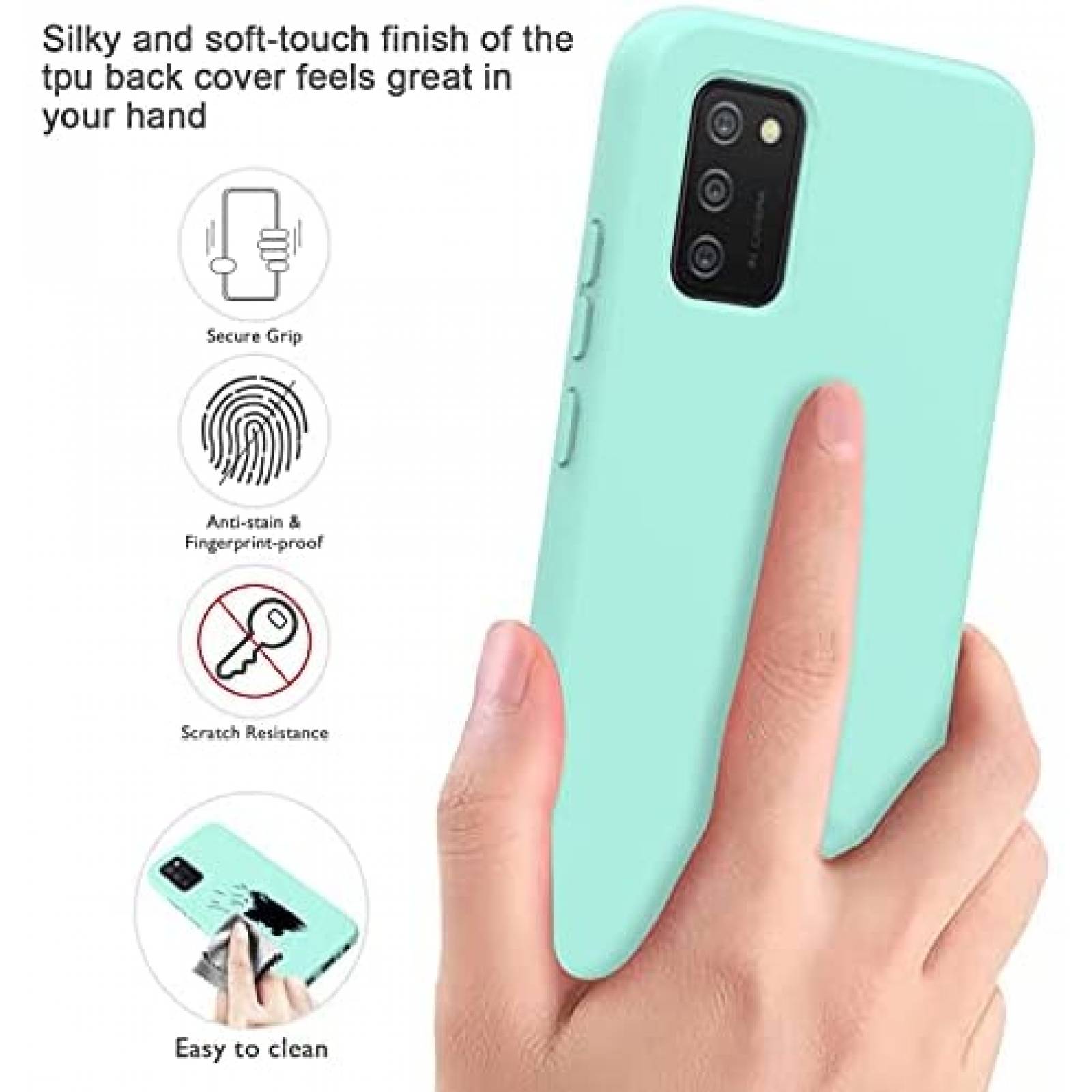 Funda para Celular Marca Generica Galaxy A02s 6.5" -Menta