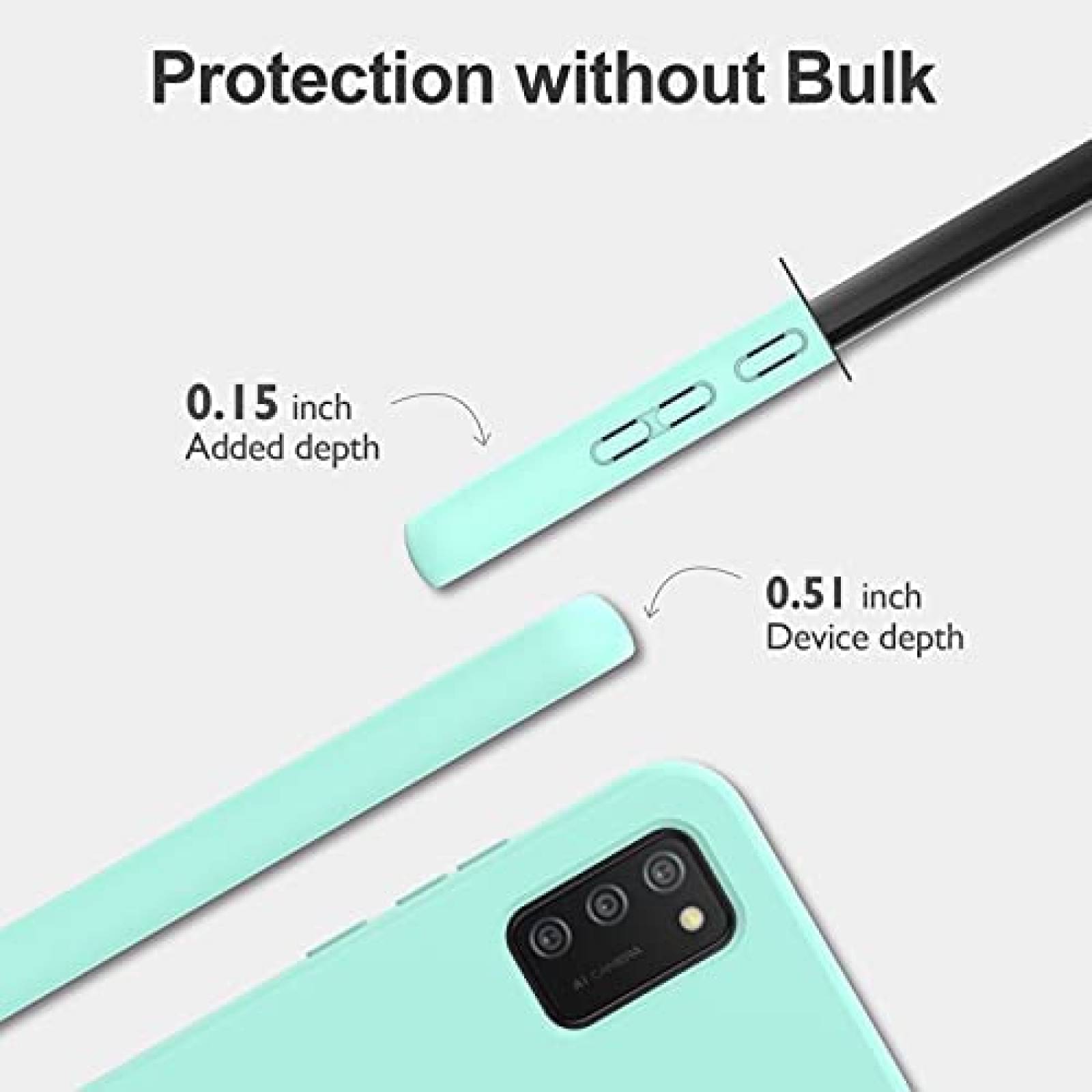 Funda para Celular Marca Generica Galaxy A02s 6.5" -Menta