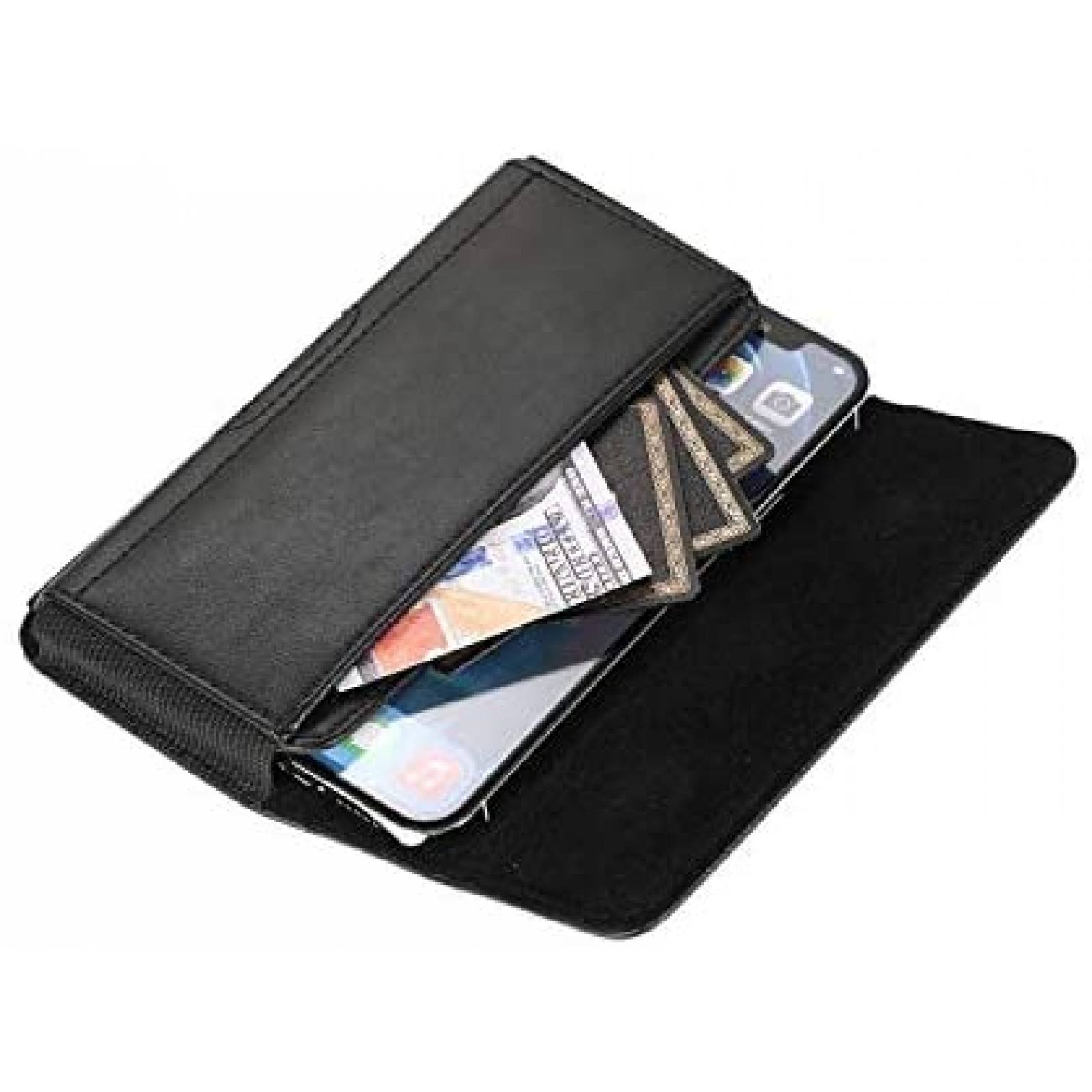 Funda de cinturon Galaxy Note 20 Ultra YHENCY de piel -Negro