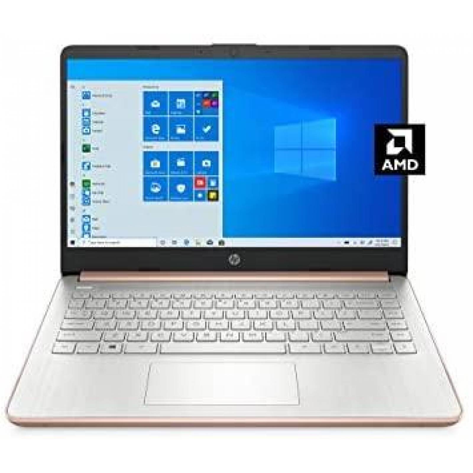 Laptop HP 14-fq0030nr 14'' 4GB AMD 3020e -Rosa Dorado