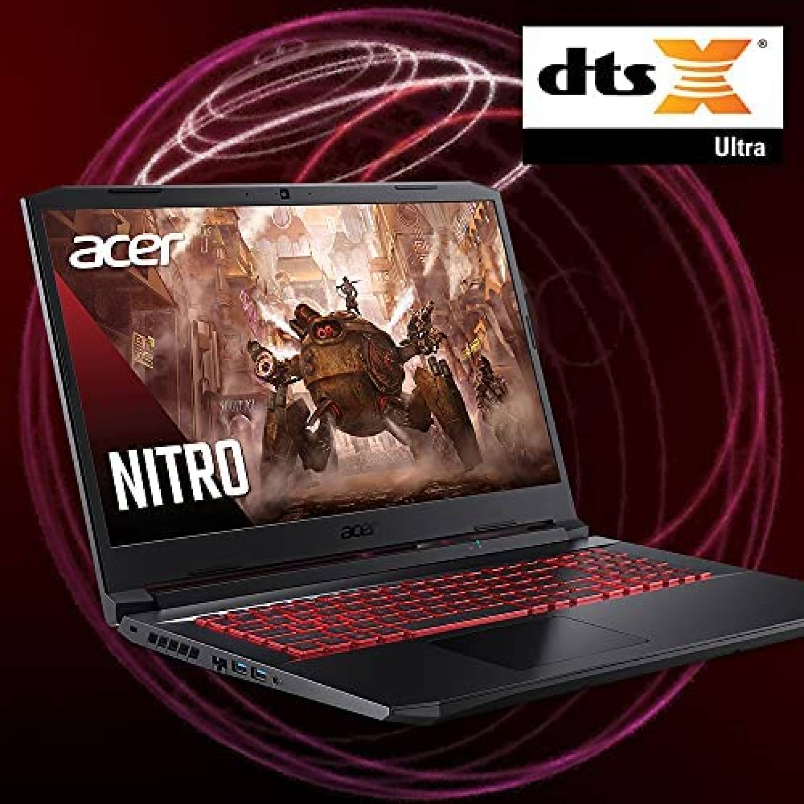 Laptop Acer Nitro 5 AN517-41-R7EY 17.3'' 8GB GTX 1650 WiFi 6