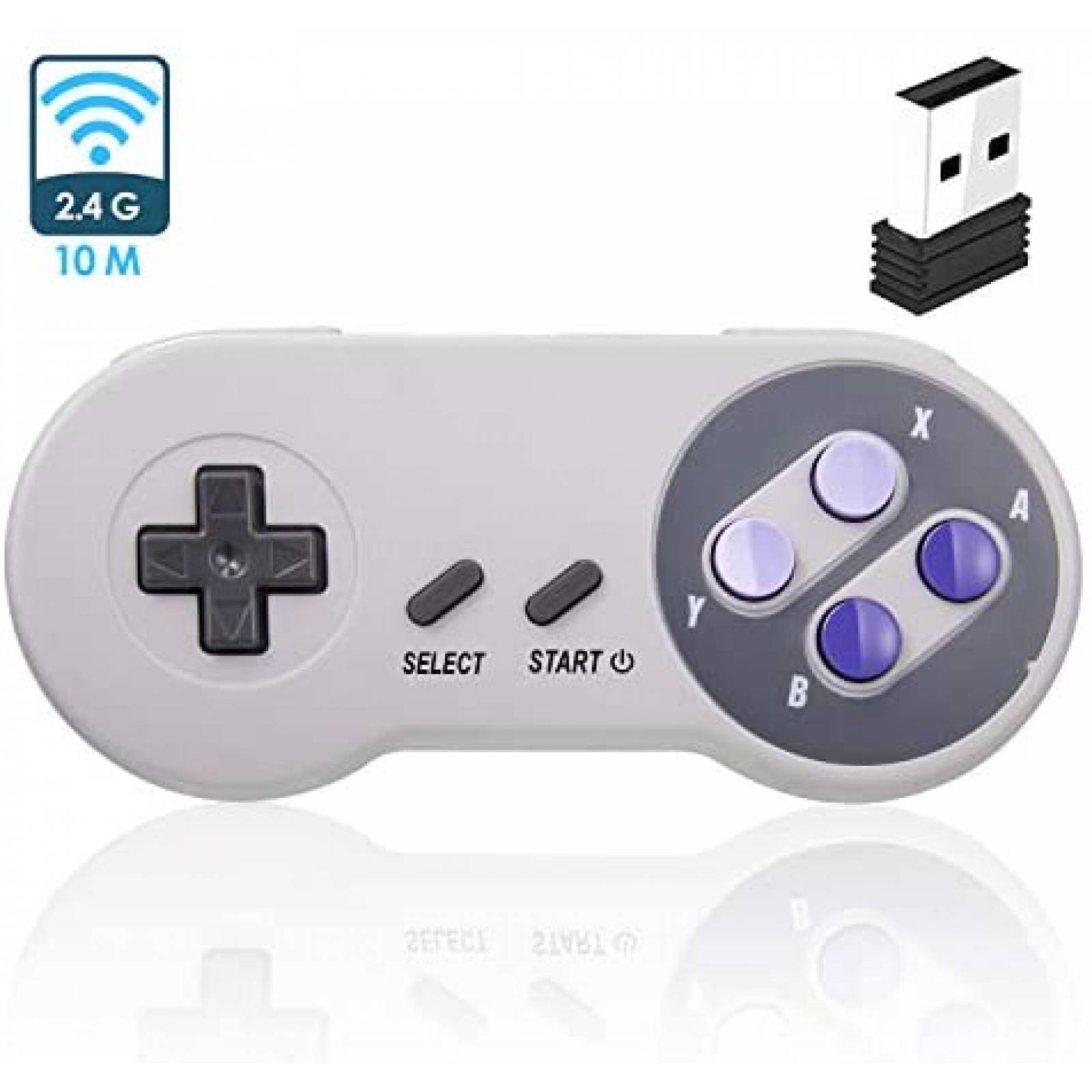 Control SNES iNNEXT 2.4Ghz Inalambrico Compatible -Gris