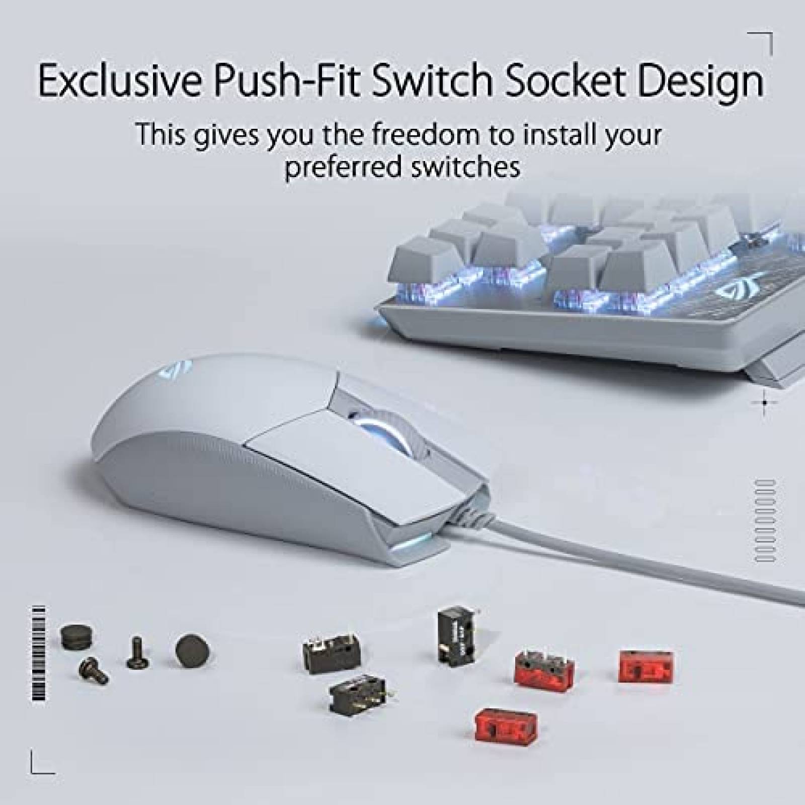 Mouse ASUS ROG Strix Impact II sensor optico de 6200 DPI