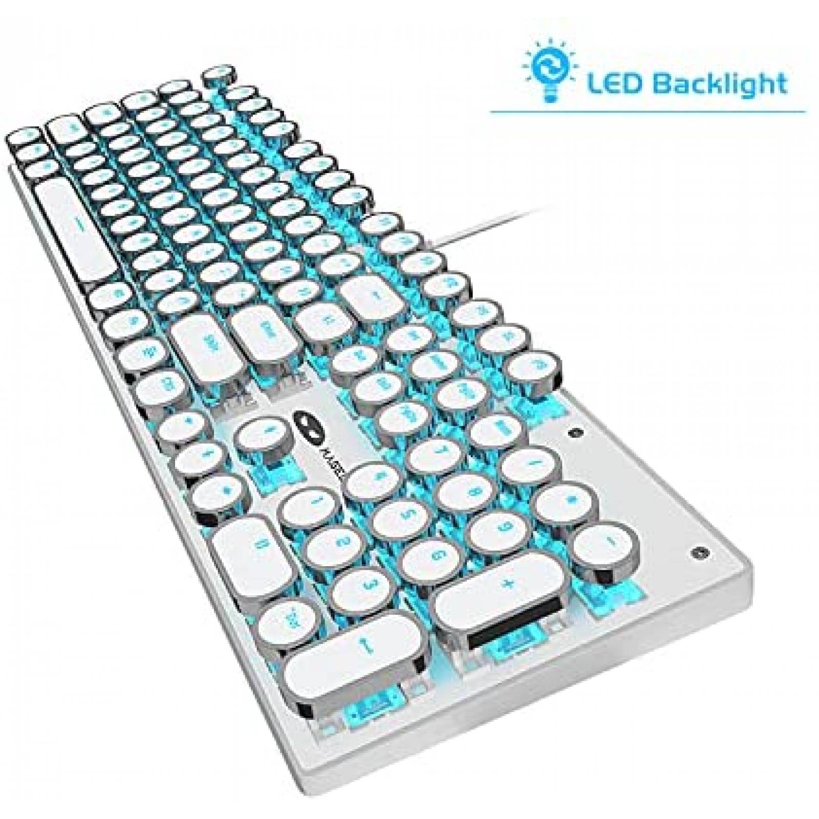 Teclado mecanico MageGee con retroiluminacion LED -Azul