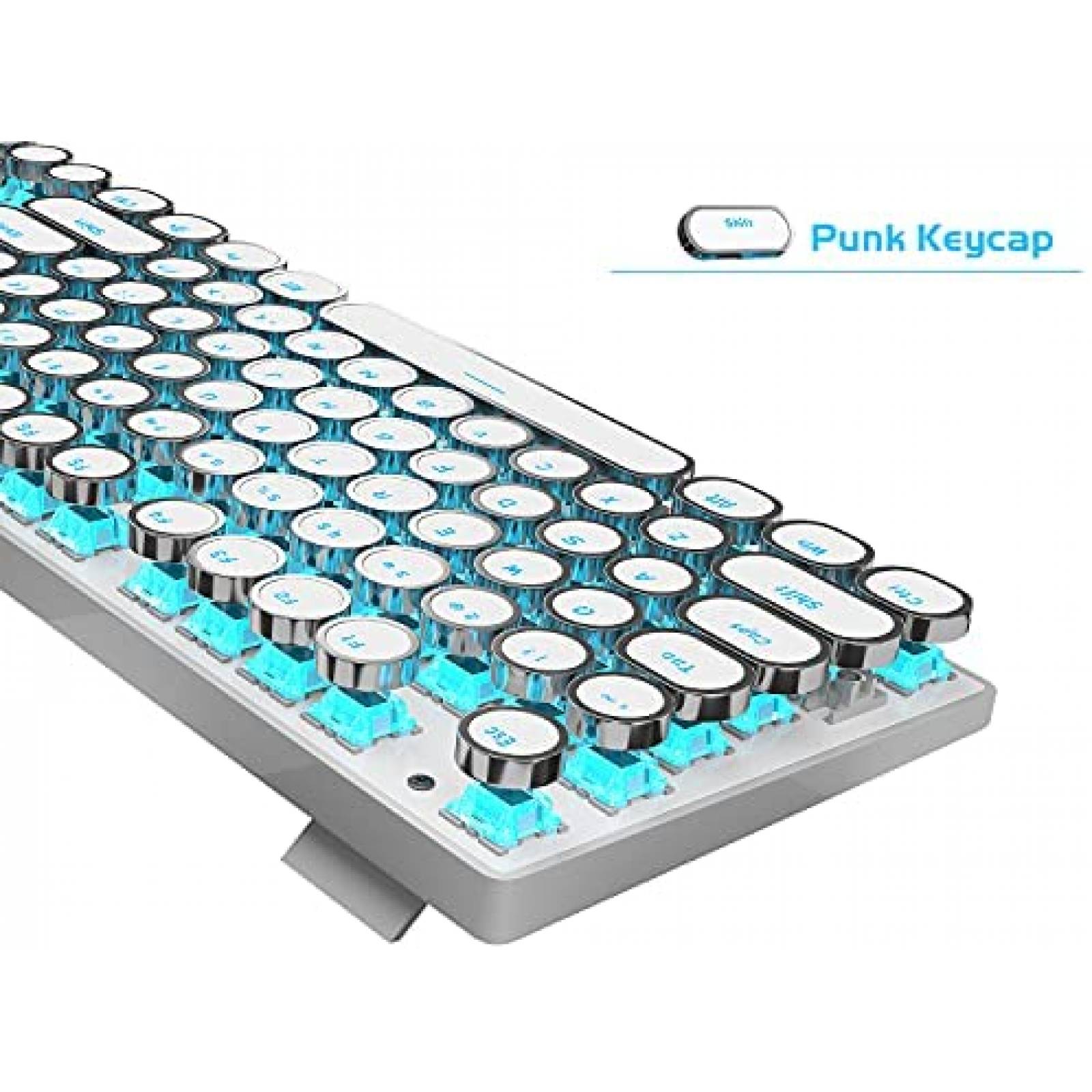 Teclado mecanico MageGee con retroiluminacion LED -Azul