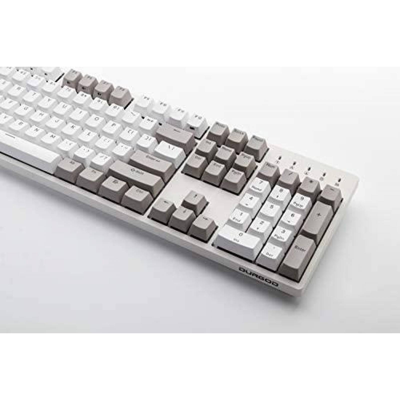 Teclado Durgod Taurus K310 Mecanico Cherry Silent Red -Gris