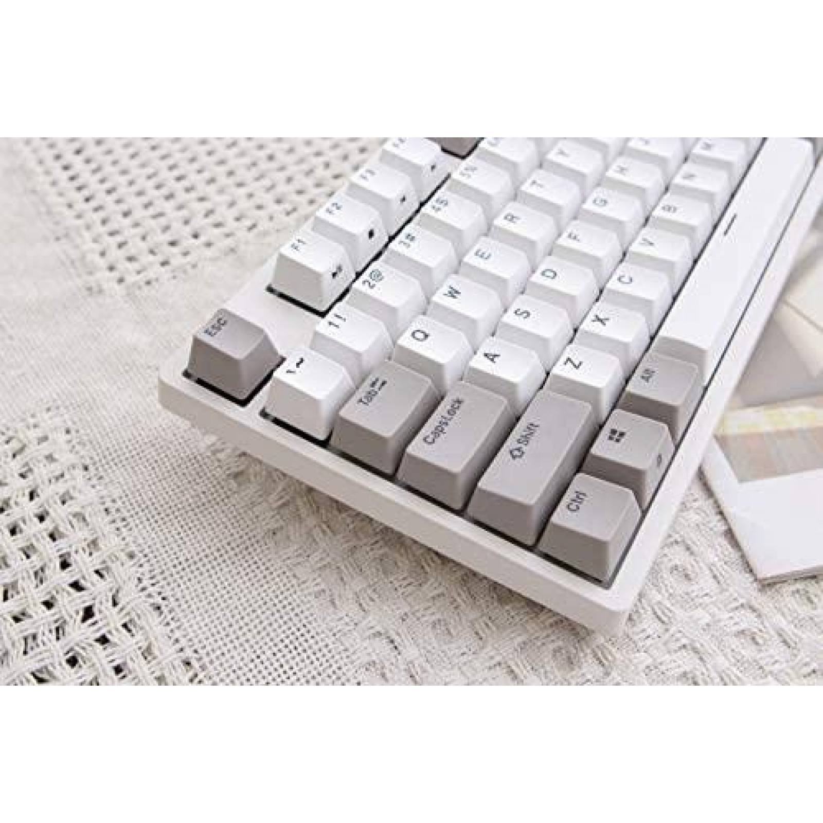 Teclado Durgod Taurus K310 Mecanico Cherry Silent Red -Gris