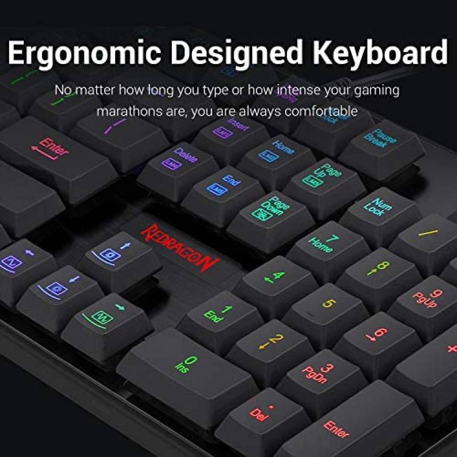 Teclado Redragon K509 Mecanico 104 Teclas Silencioso