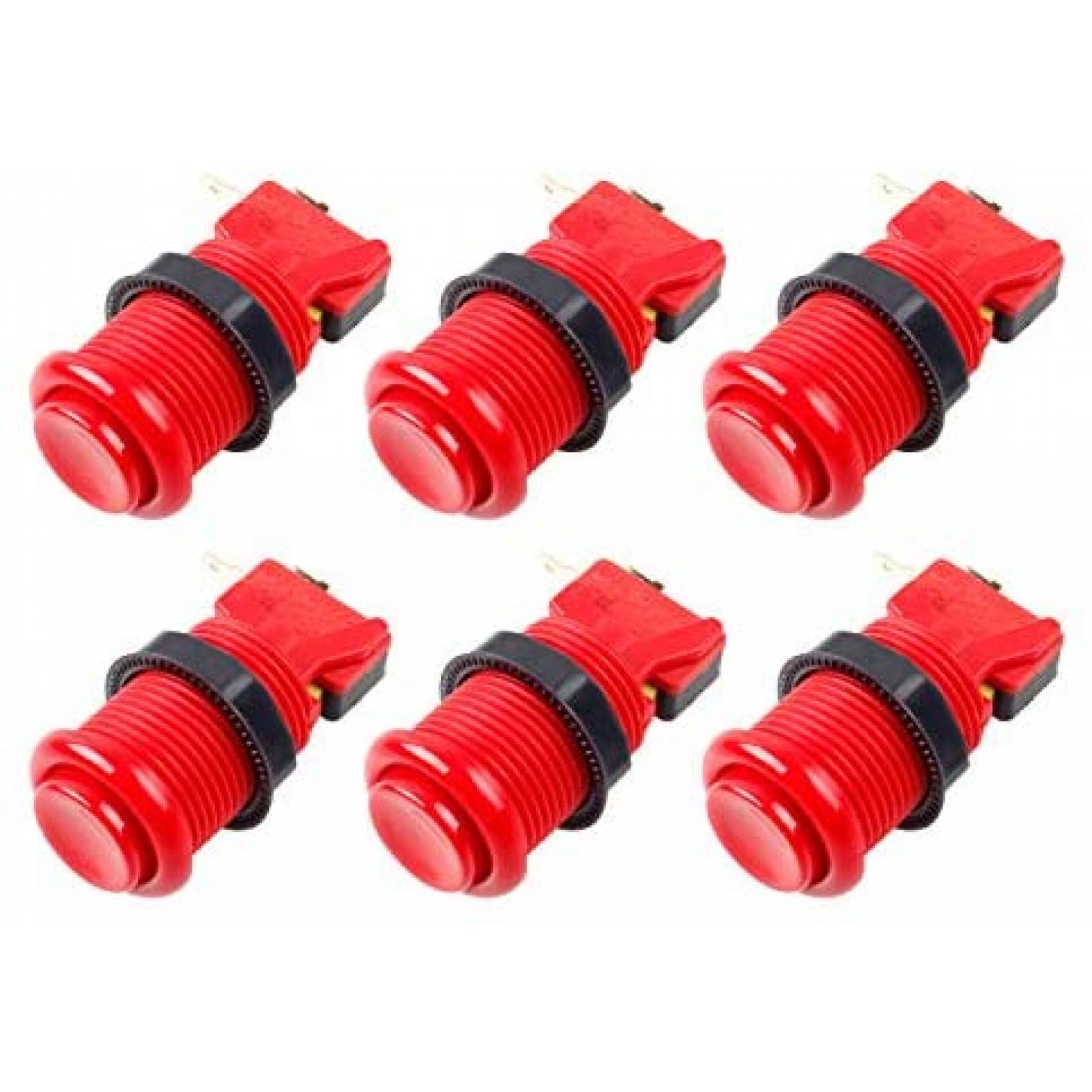 Botones De Arcade EG STARTS MS-BUT Estilo Americano 6pzs