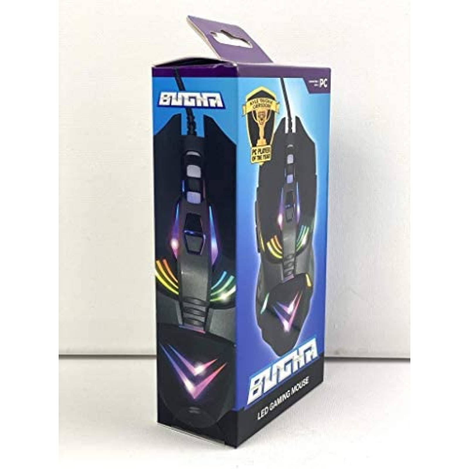 Mouse para juegos five below Bugha LED de 7 teclas/7200dpi