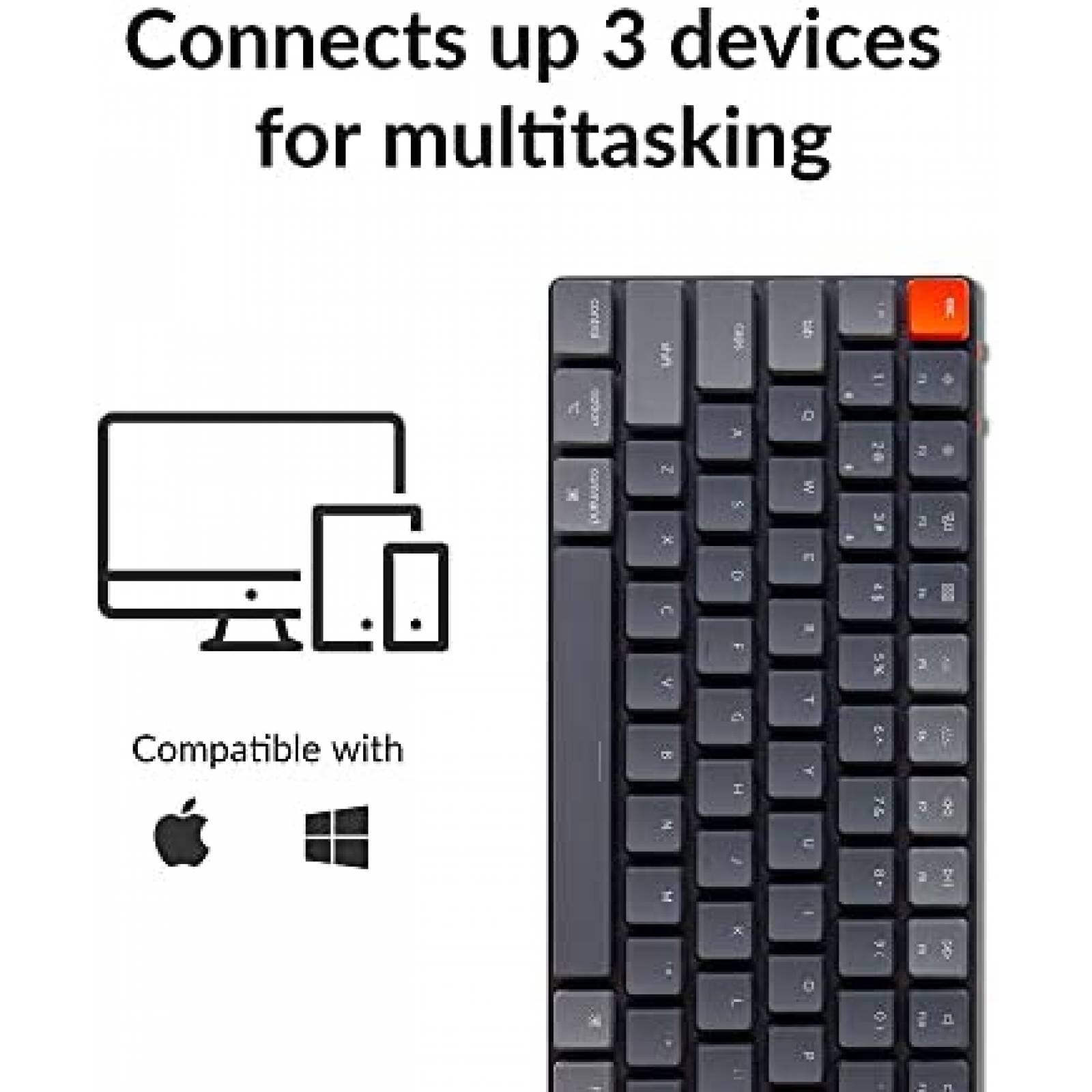 Teclado Keychron K3 Ultra Slim 84 Teclas Cable USB