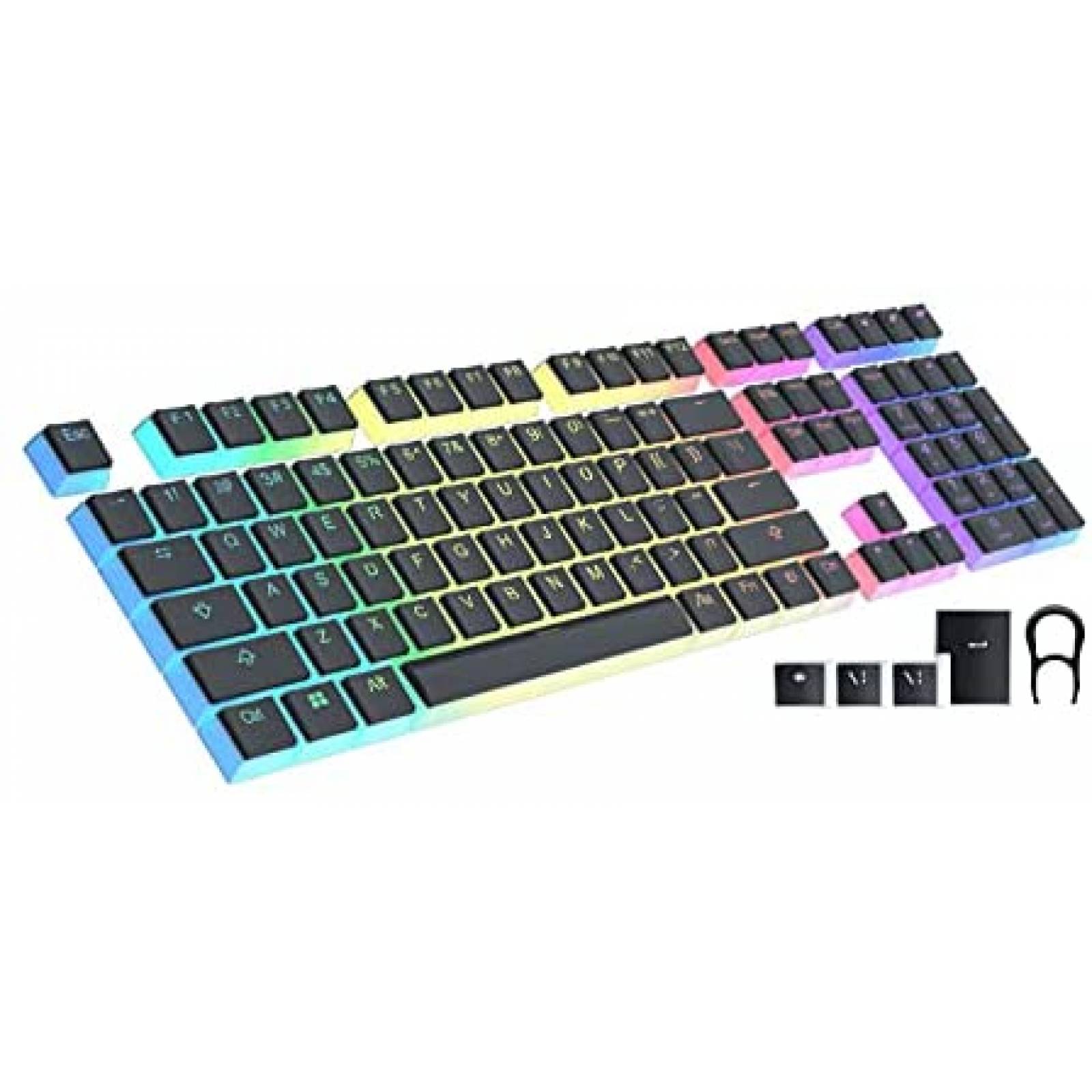 Teclas de Teclado Gamer HUICCN 112 PBT Durables 110 Pzs