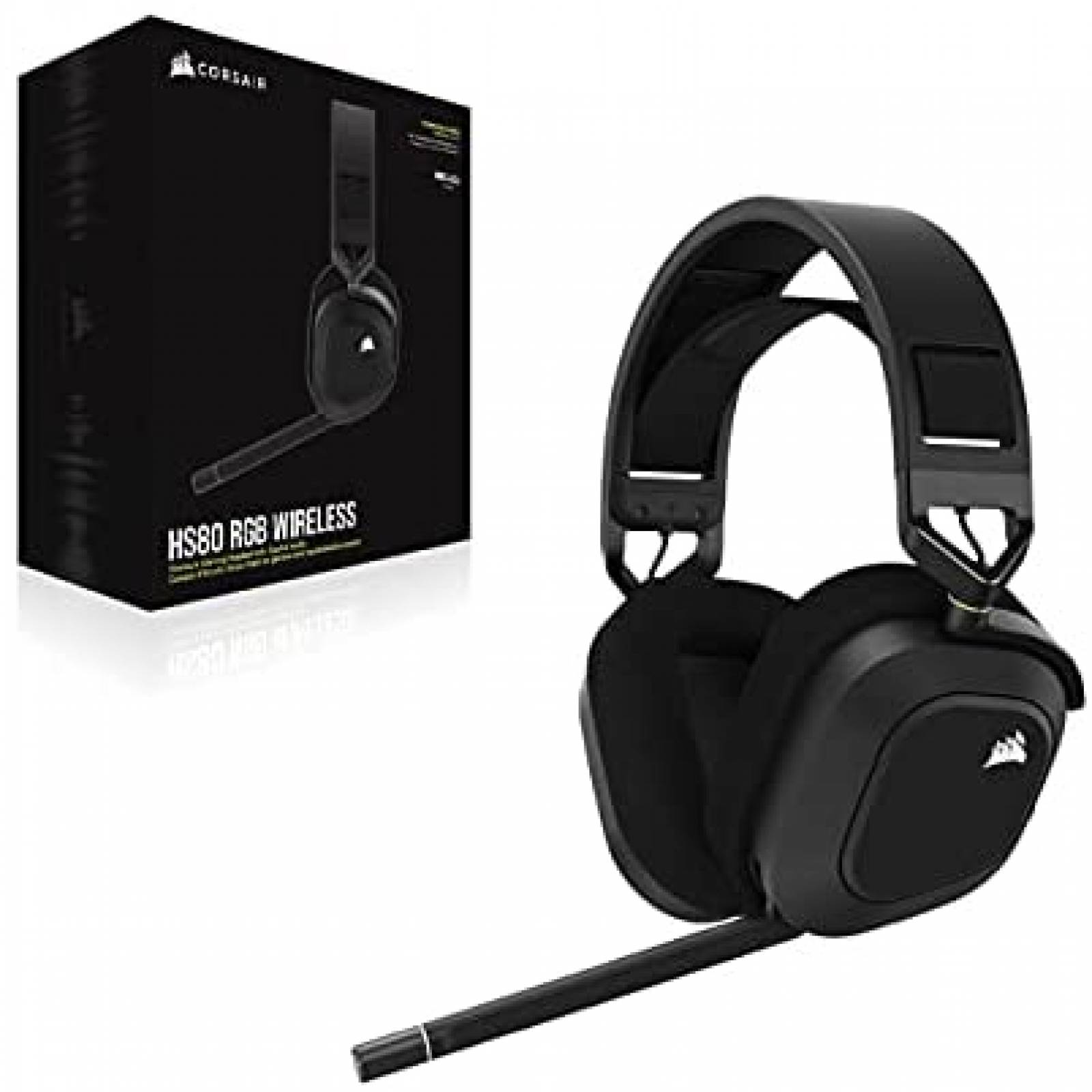 Headset CORSAIR HS80 RGB con Audio Espacial para PC/Mac/PS