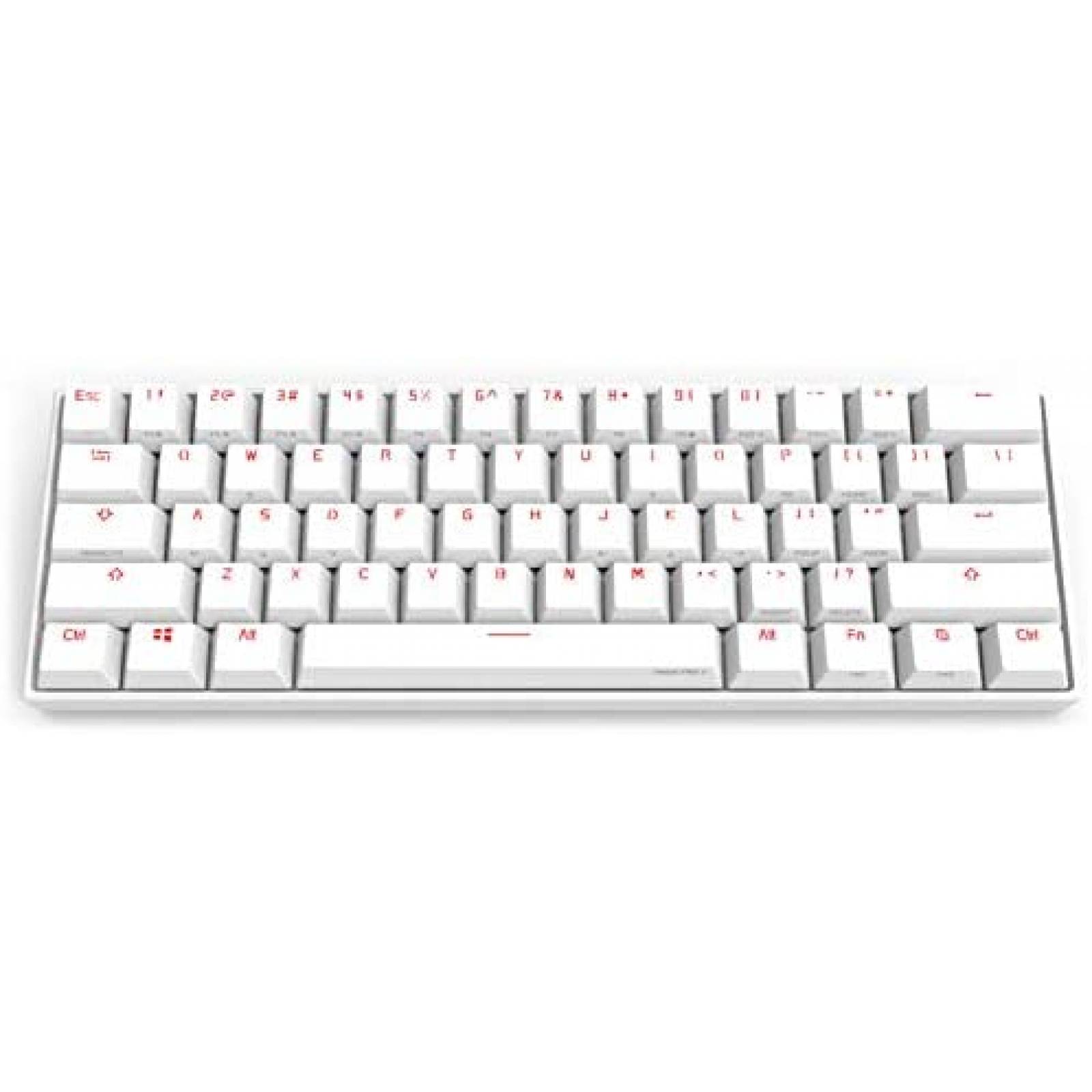 Teclado CORN Anne Pro Gamign 60% RGB Bluetooth -Blanco