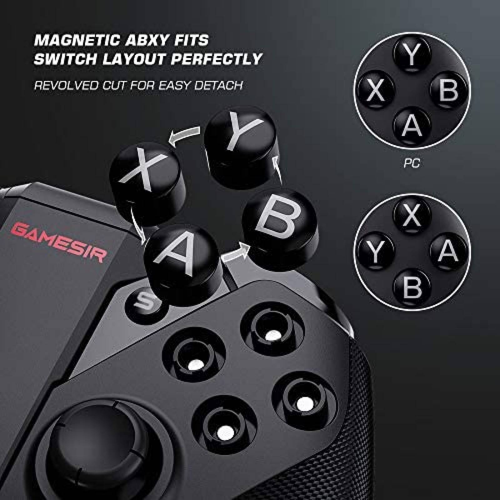 Control Inalambrico GameSir G4 Pro PC/iOS/Android -Negro