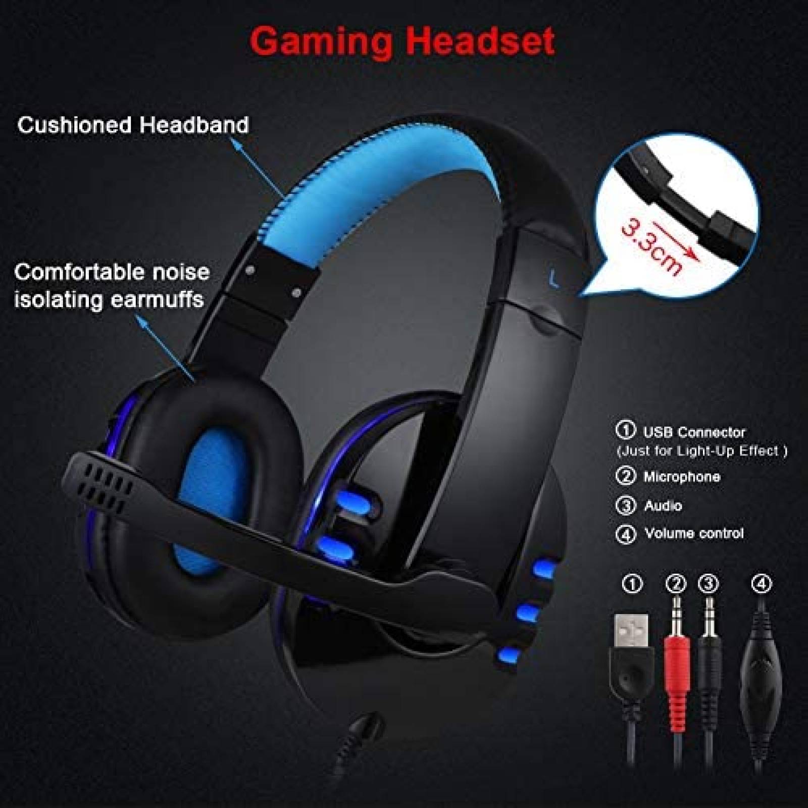 Teclado Gamer MFTEK RGB Rainbow con Mouse y Audifonos -Negro