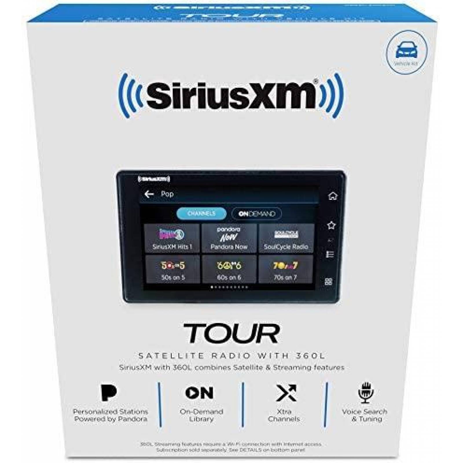 Estereo para Auto SIRIUSXM SXWB1V1 Bluetooth -Negro