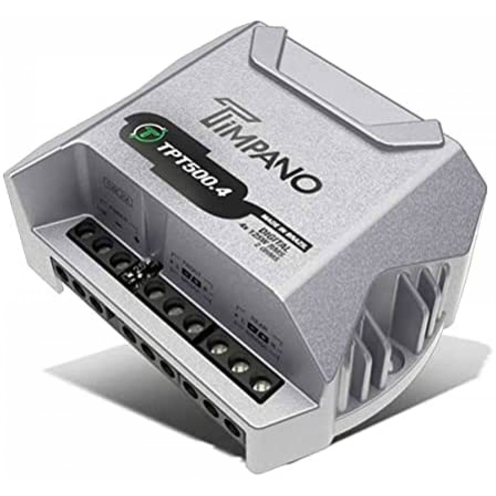 Amplificador Timpano TPT500.4 4x 125 vatios a 2 ohm -Gris