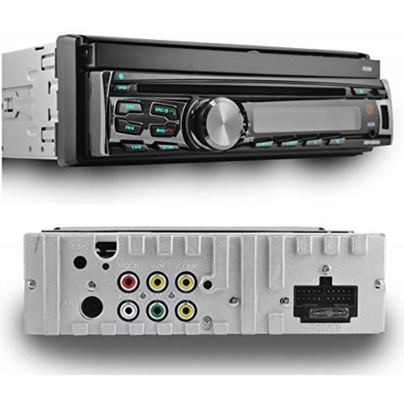 Estereo para Carro XO Vision X358 7'' Tactil DVD USB -Negro