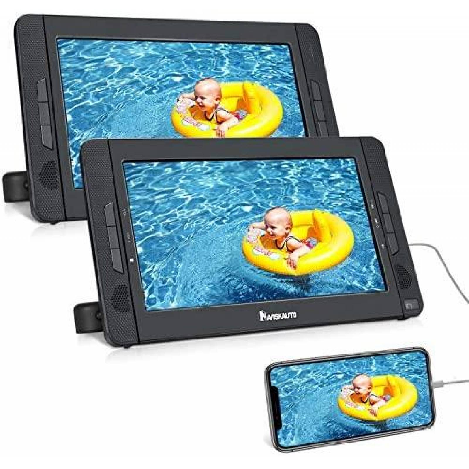 Reproductor DVD Naviskauto BN1076 10,5" con reposacabezas