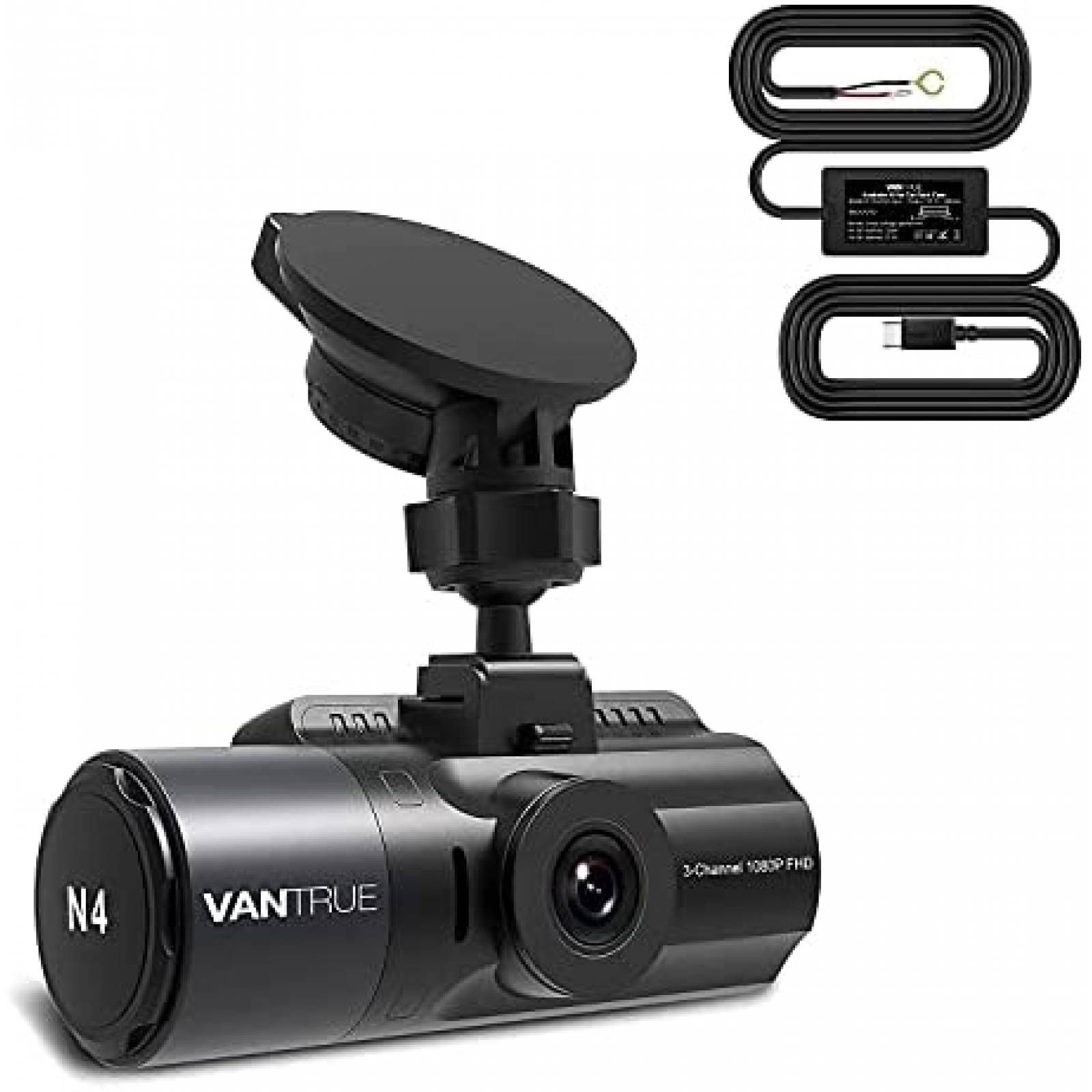 Camara para Auto Vantrue N4 3pzas c/Kit de Instalacion