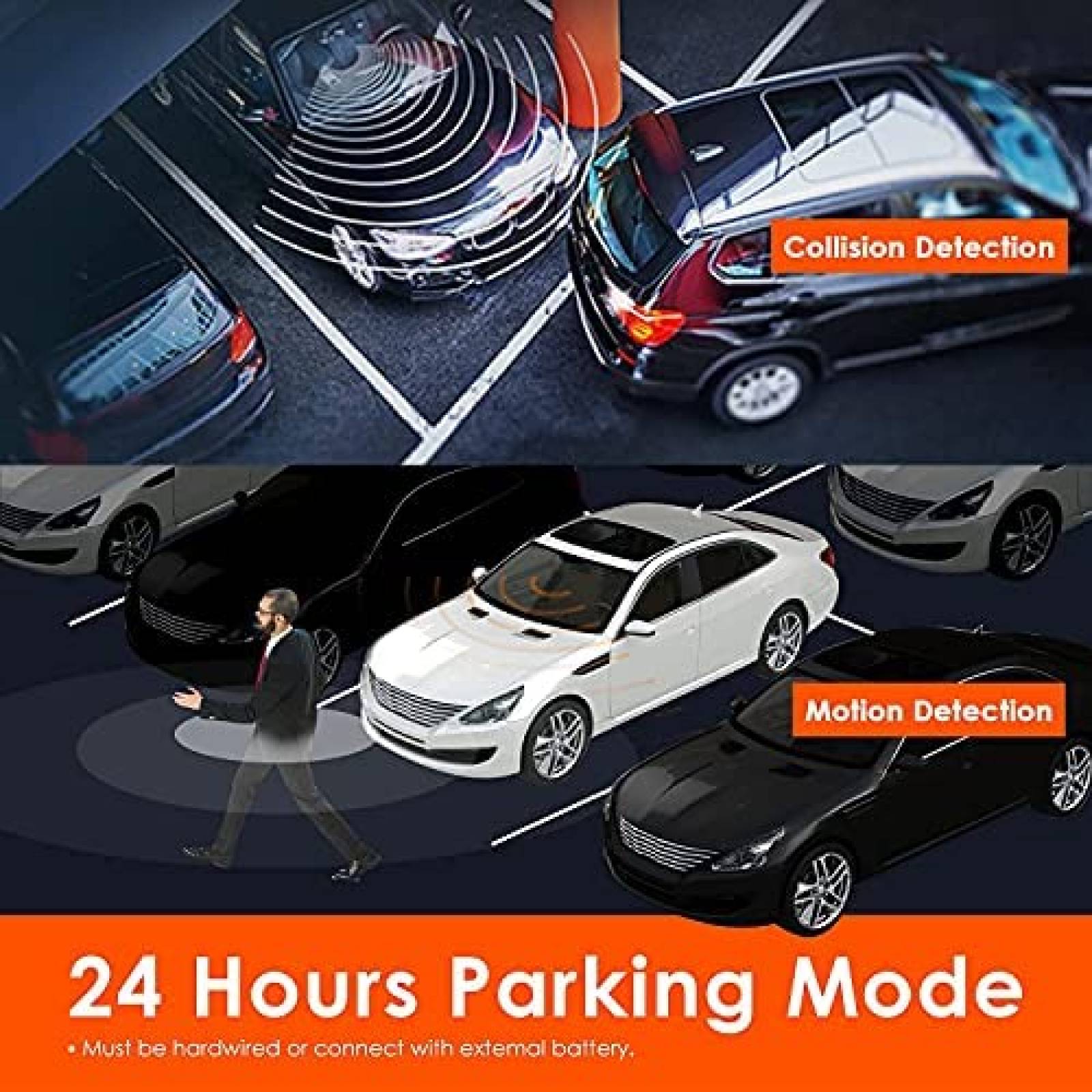 Camara para Auto Vantrue N4 3pzas c/Kit de Instalacion