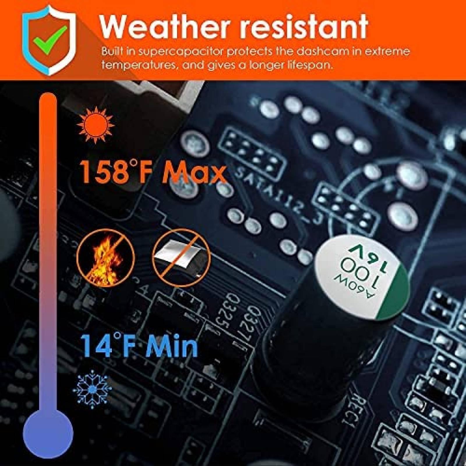 Camara para Auto Vantrue N4 3pzas c/Kit de Instalacion