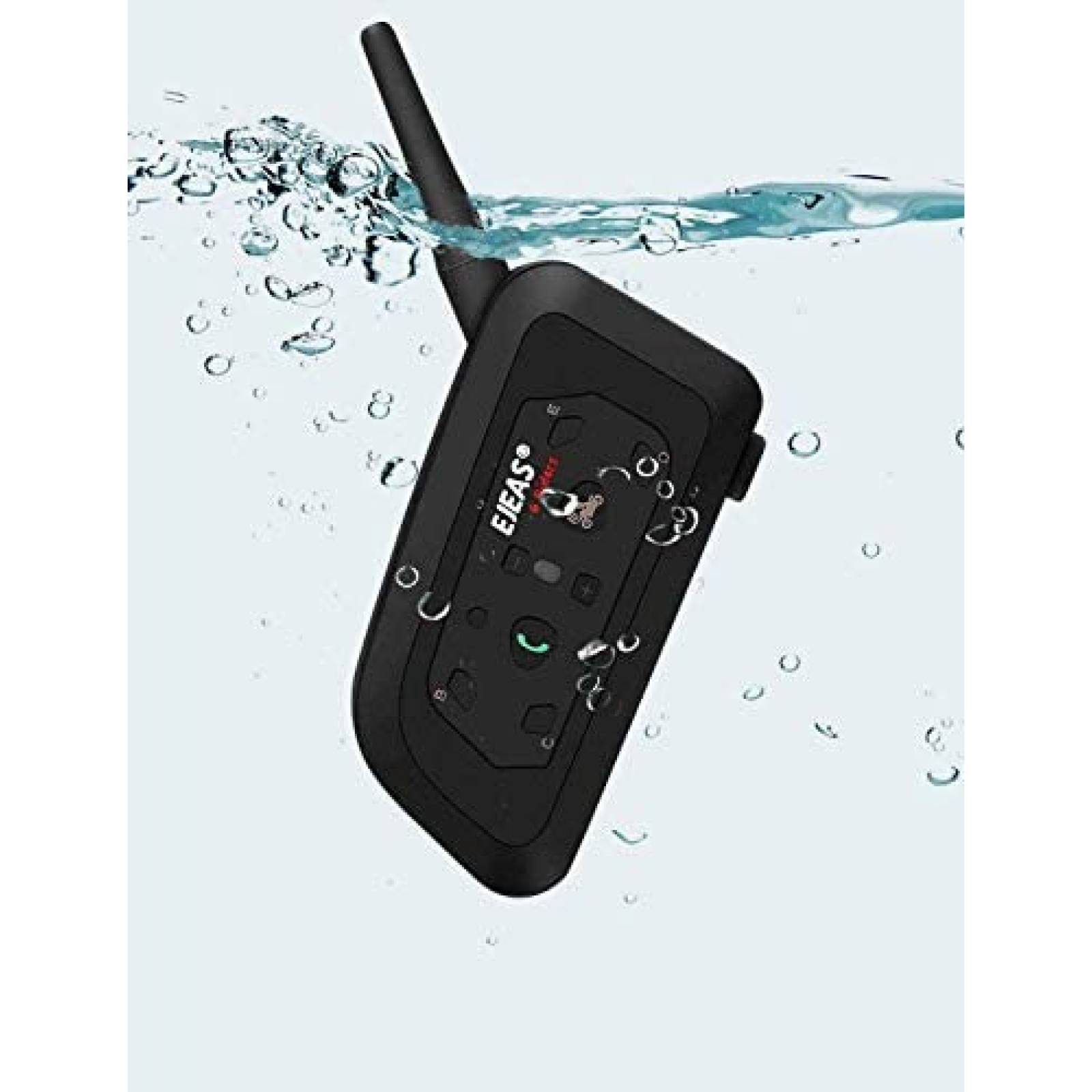 Intercomunicador EJEAS V6 Pro Auriculares impermeables-Negro