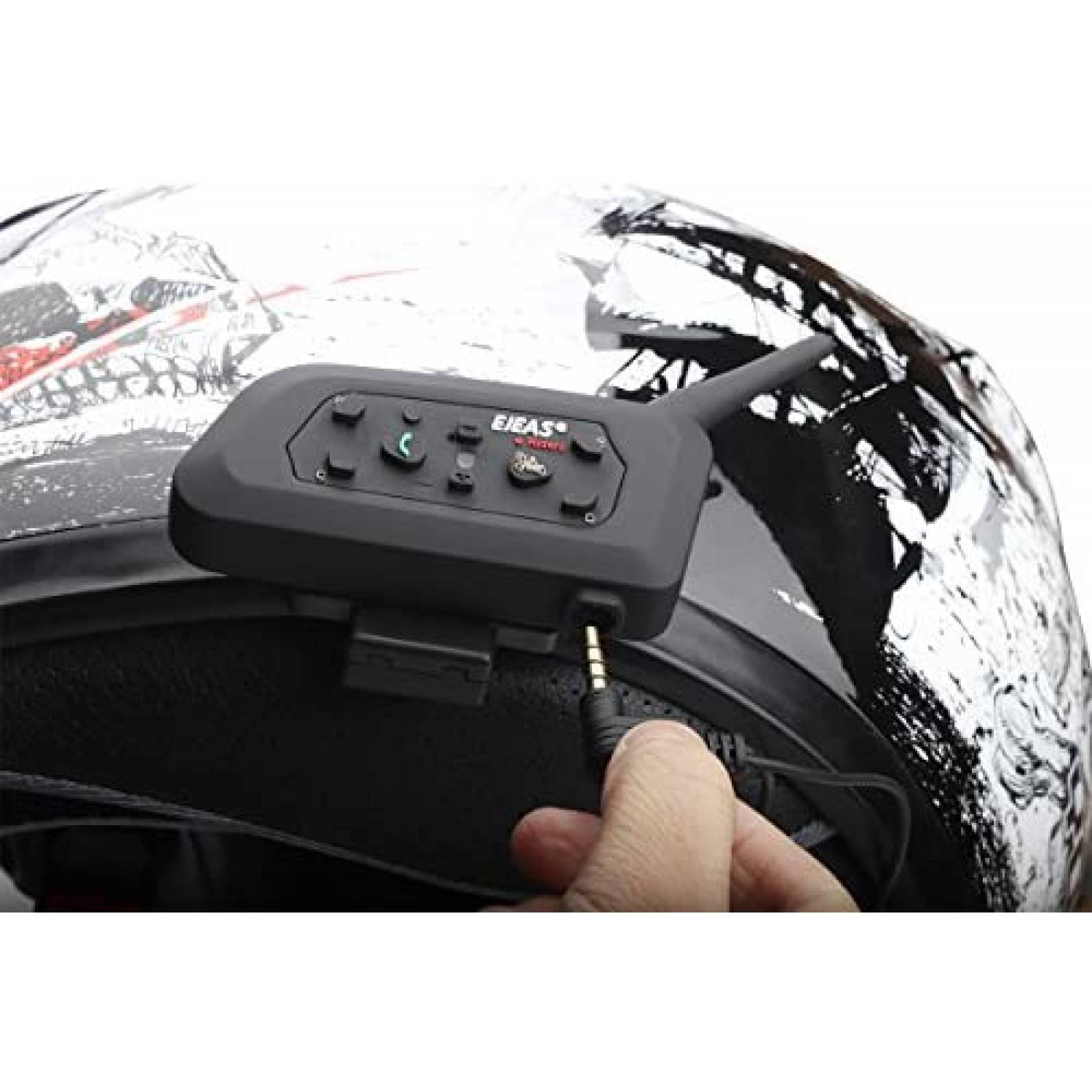 Intercomunicador EJEAS V6 Pro Auriculares impermeables-Negro