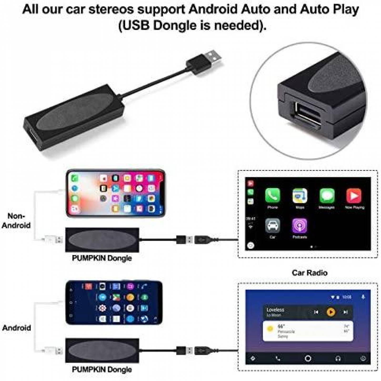 Navegador para Auto Vanku 10.1 Android 10 4GB GPS -Negro