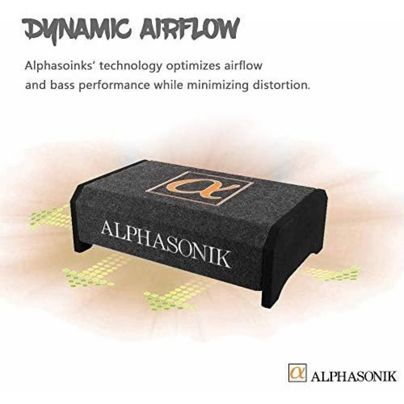 Bocina Subwoofer Alphasonik AS10DF 10'' 1200W 4 Ohm -Negro