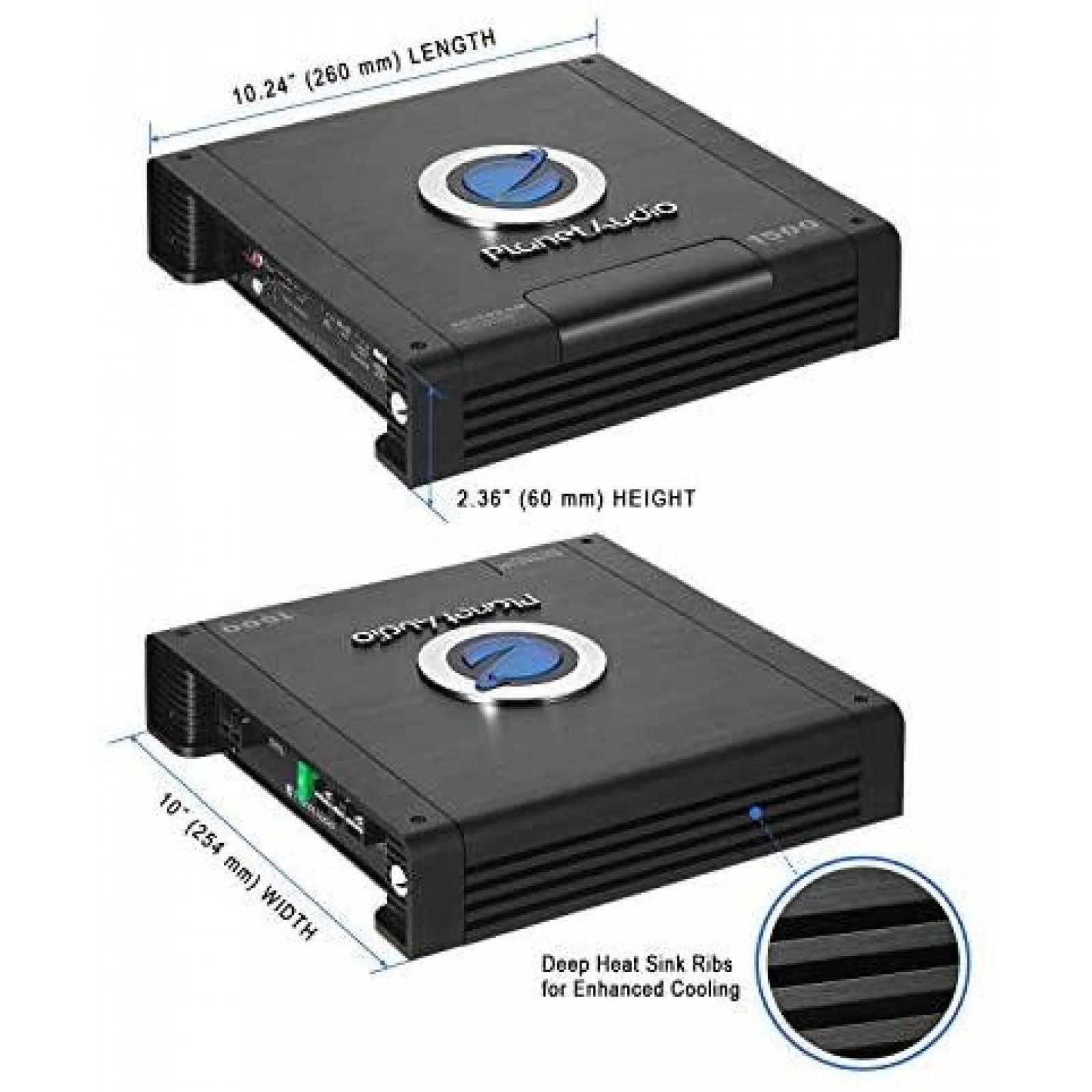 Amplificador de Automovil Planet Audio 1500 Watts 2/4 Ohms