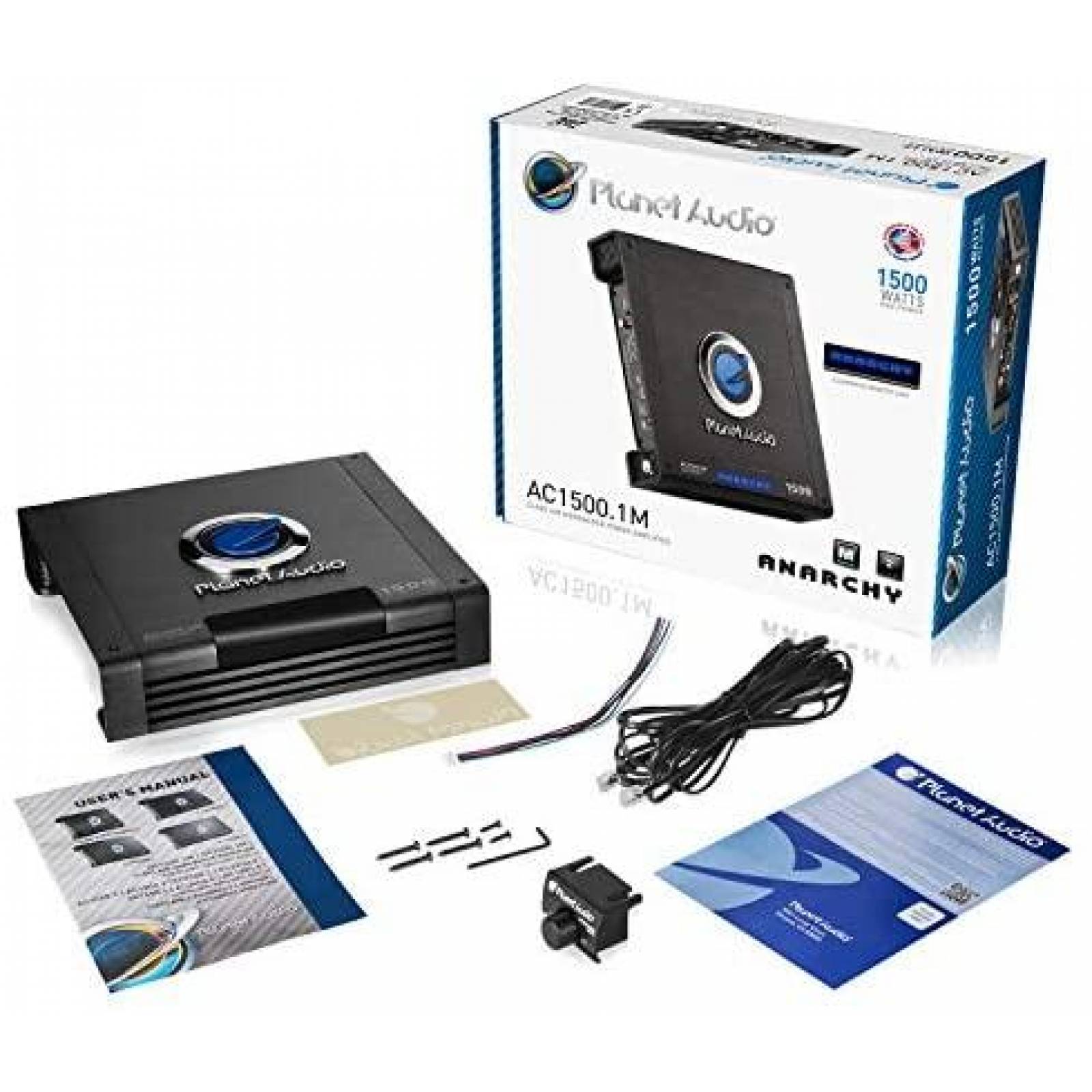 Amplificador de Automovil Planet Audio 1500 Watts 2/4 Ohms