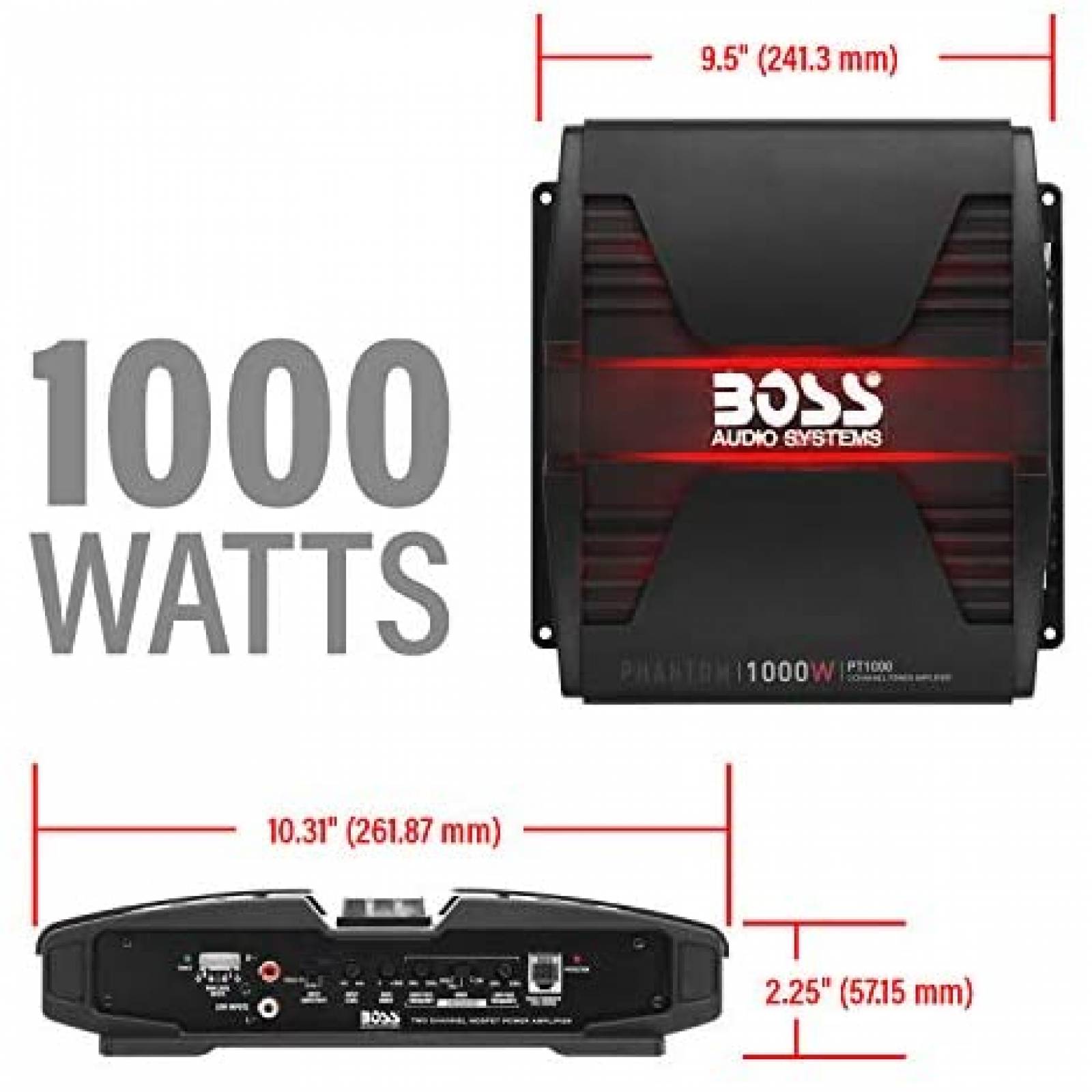 Amplificador BOSS Audio Systems de 2 Canales para Auto